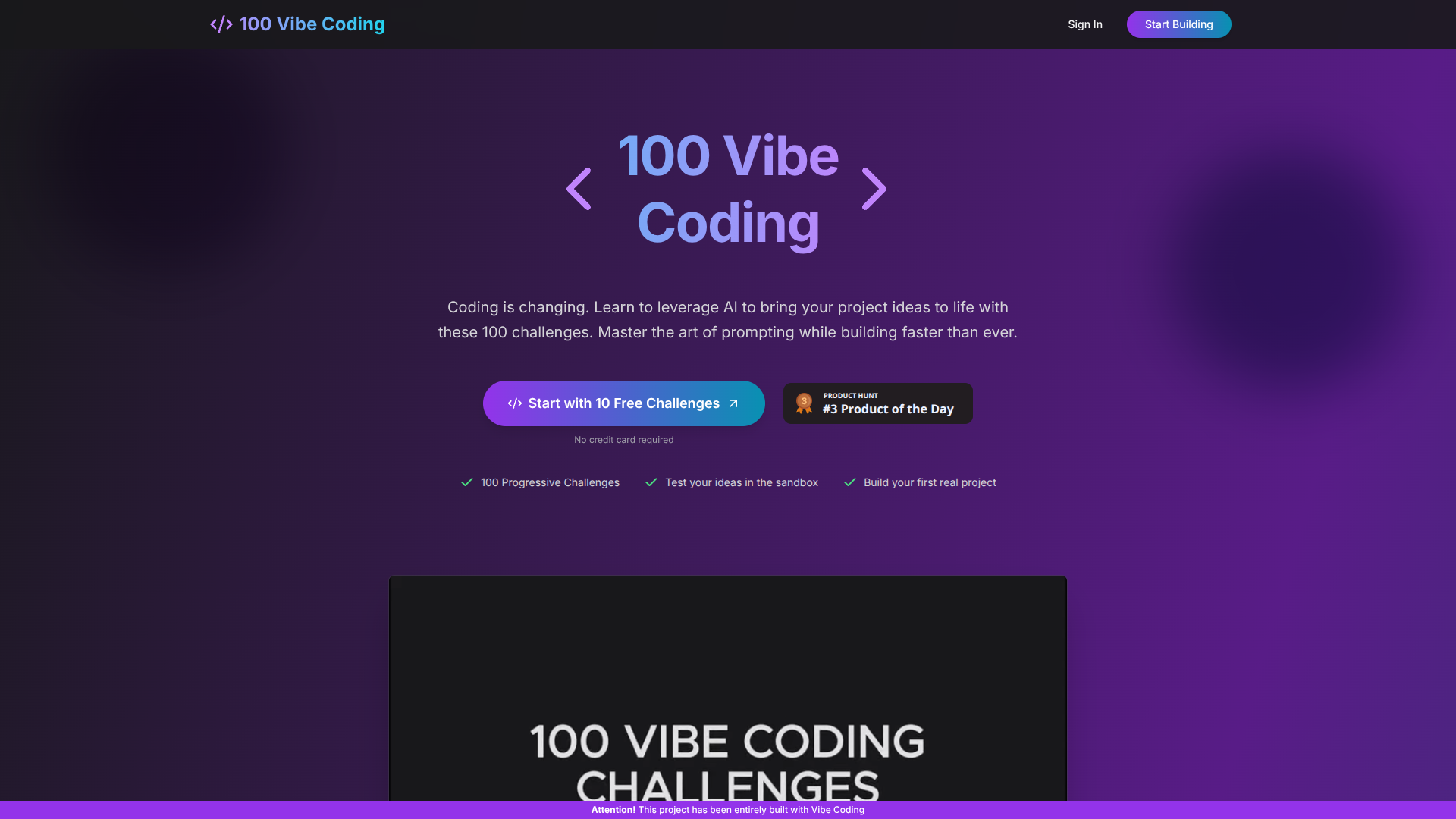 100 Vibe Coding logo