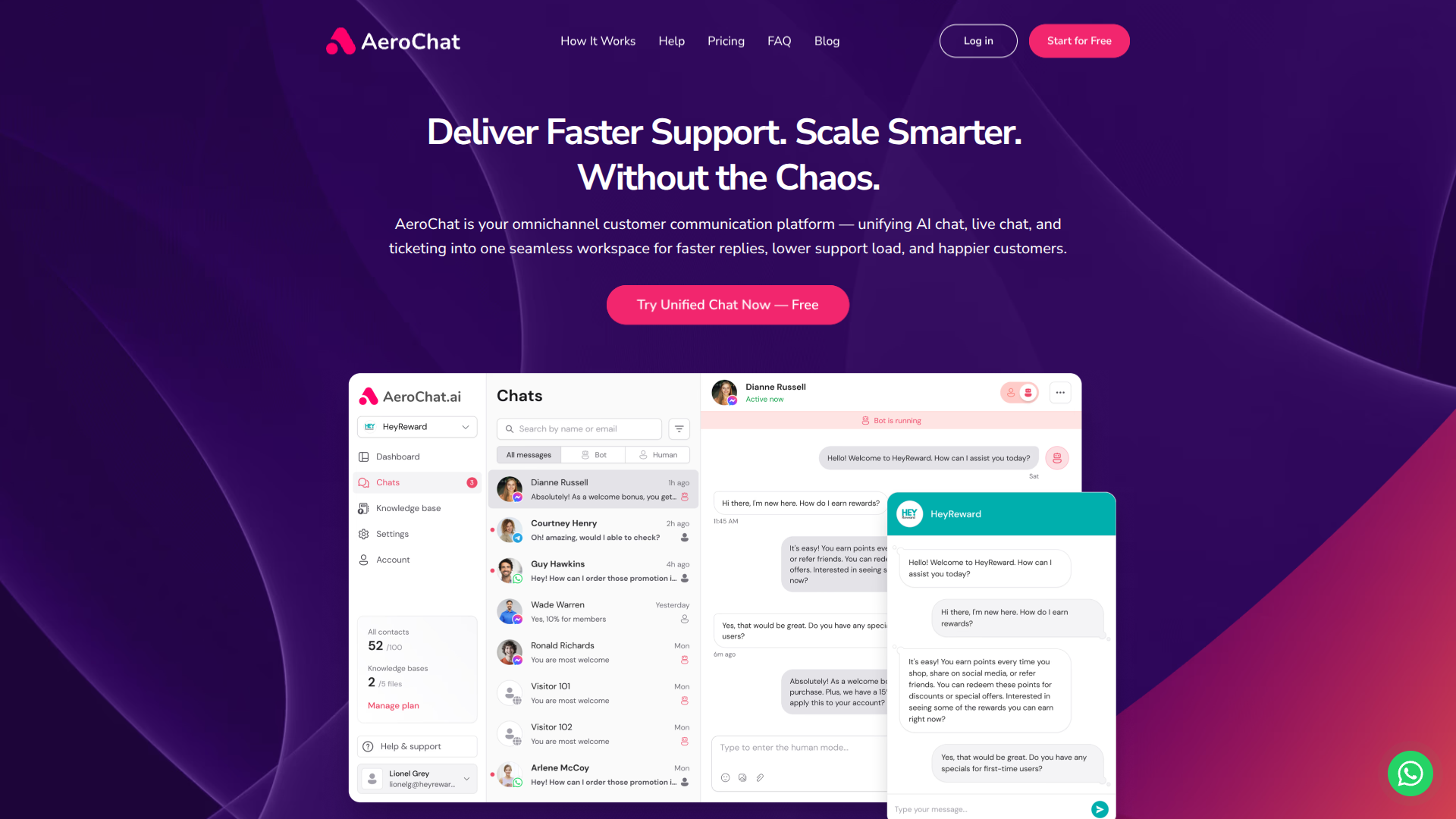 AeroChat screenshot