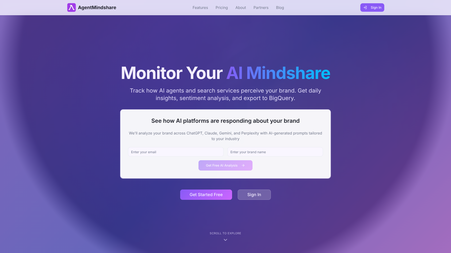 Agent Mindshare screenshot