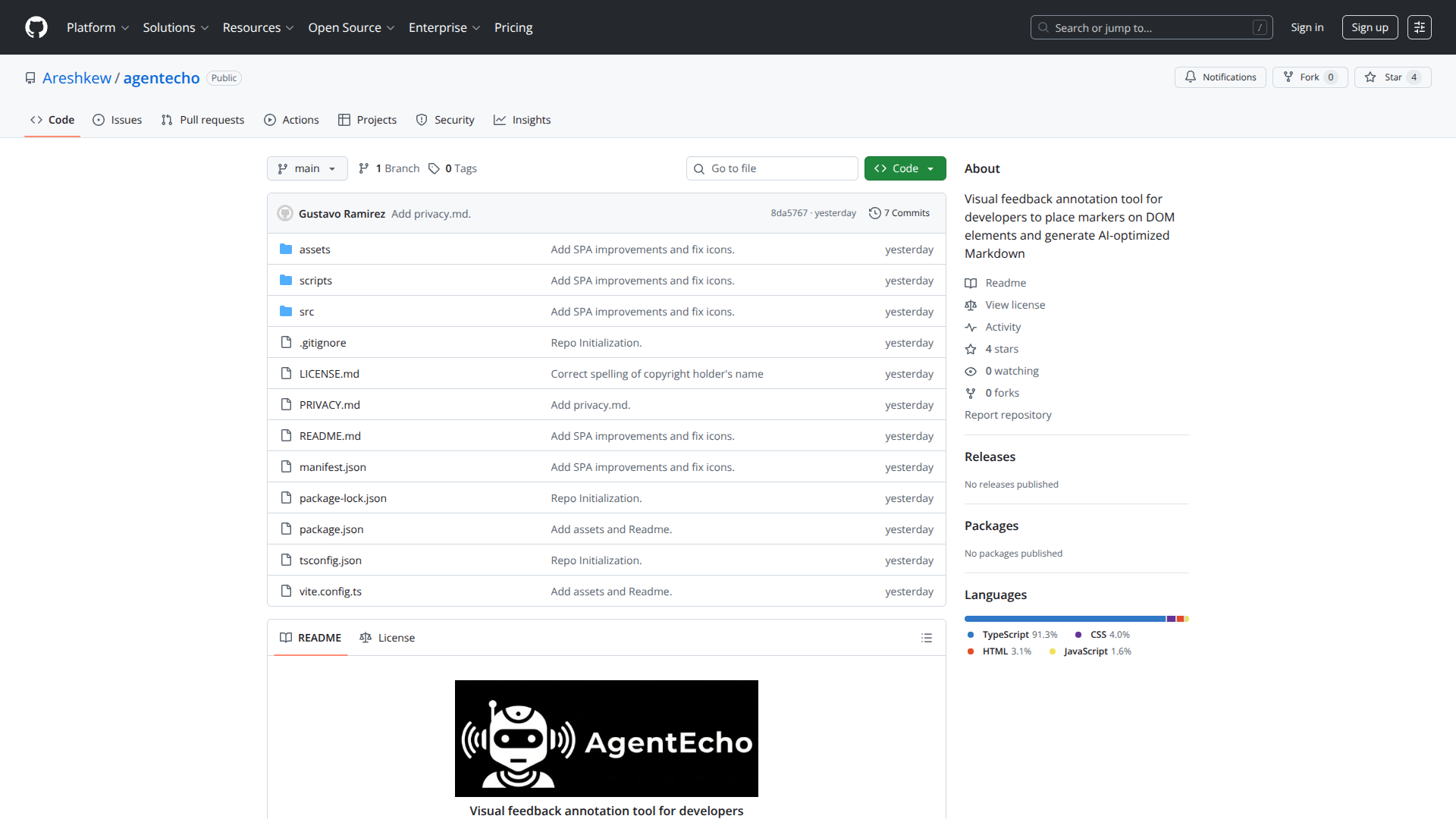AgentEcho screenshot