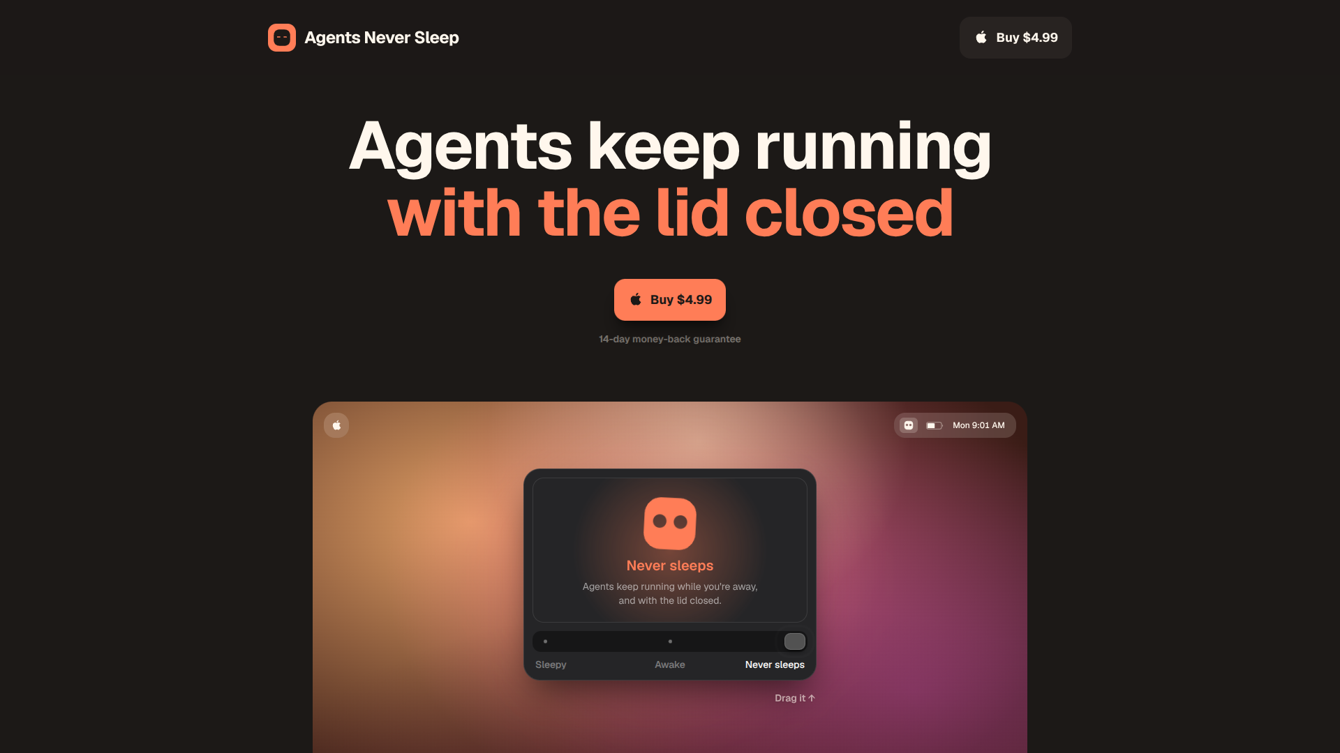 Agents Never Sleep logo