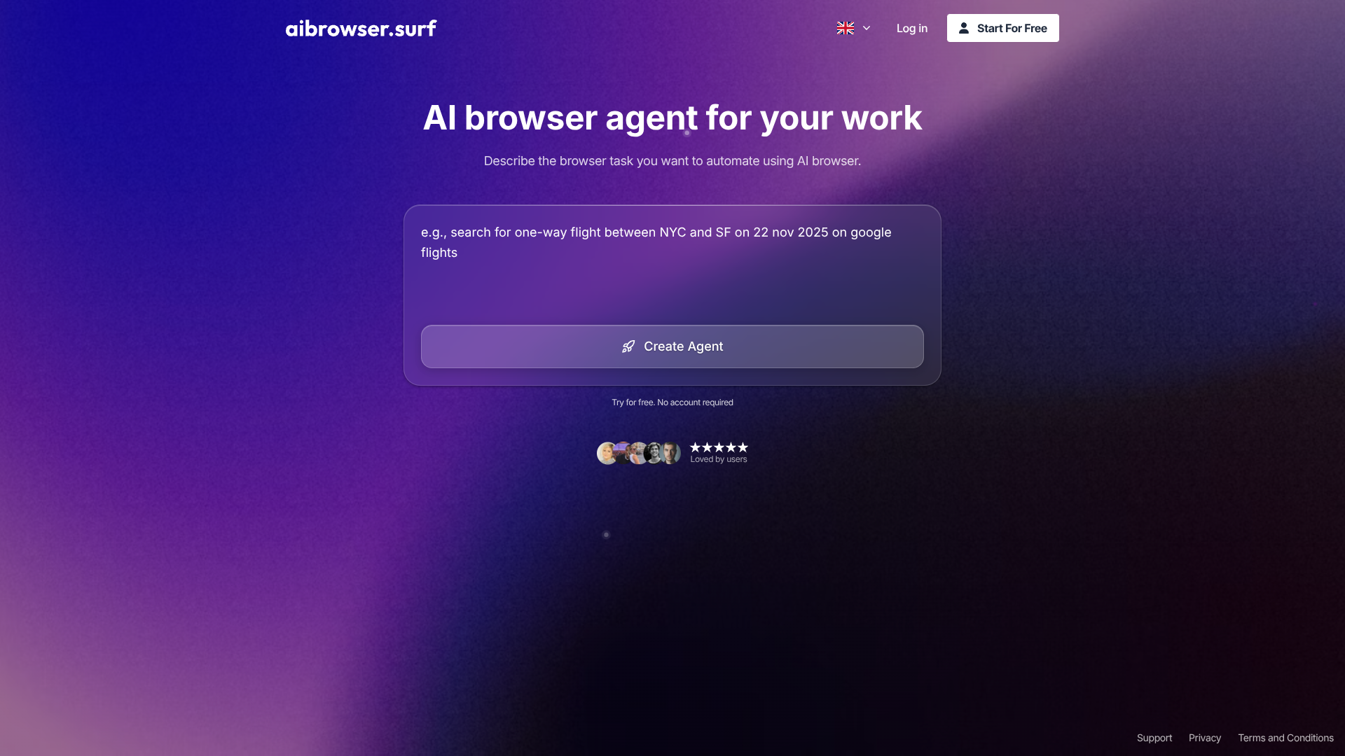 AI Browser screenshot