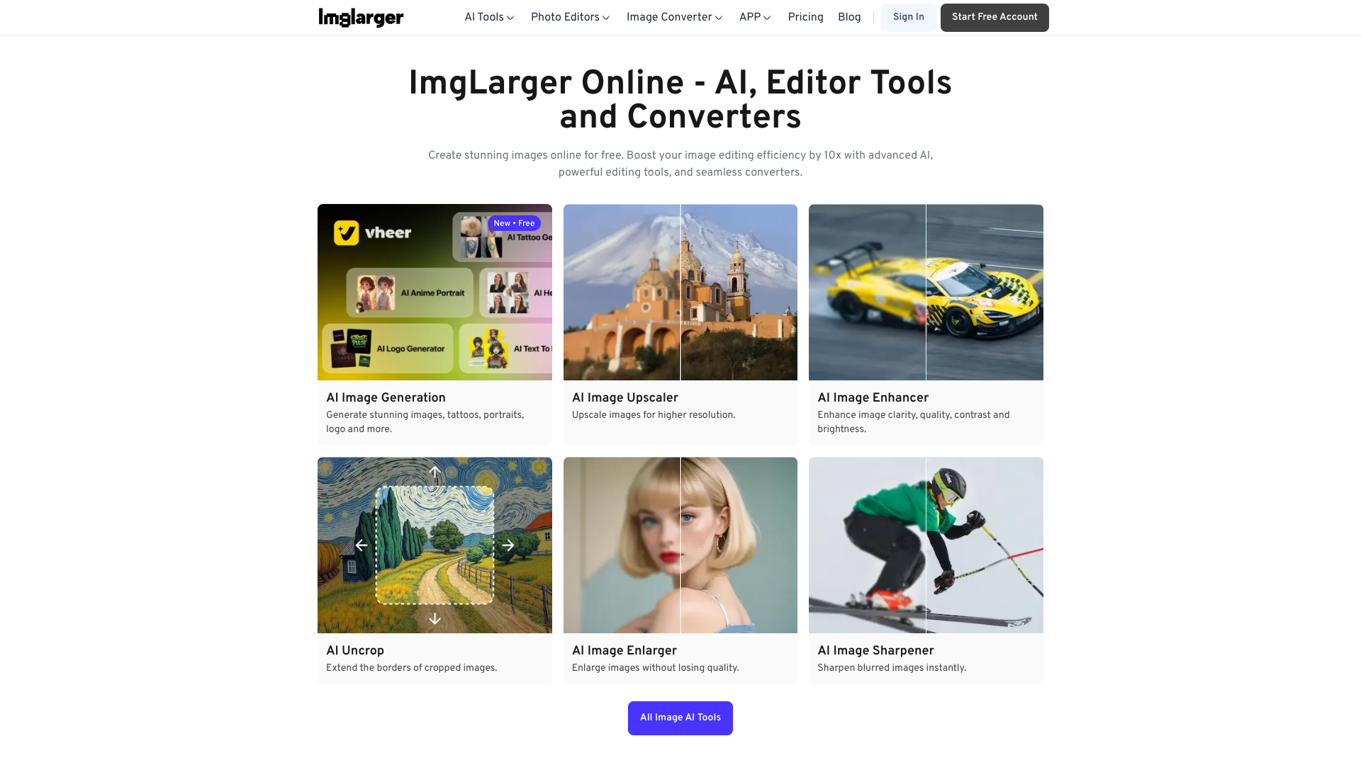 AI Image Enlarger screenshot