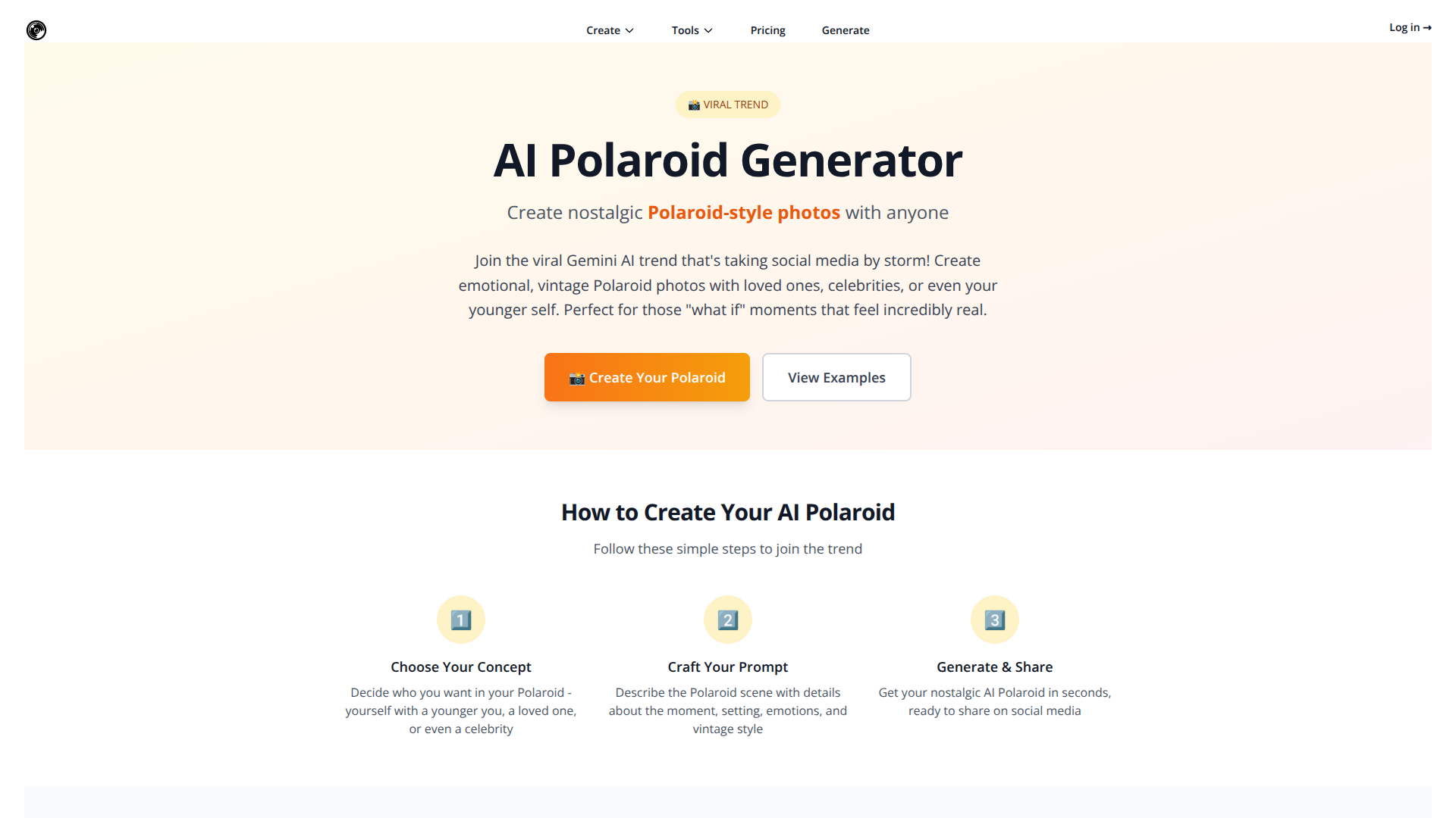 AI Polaroid Generator by AI Photoshoot screenshot