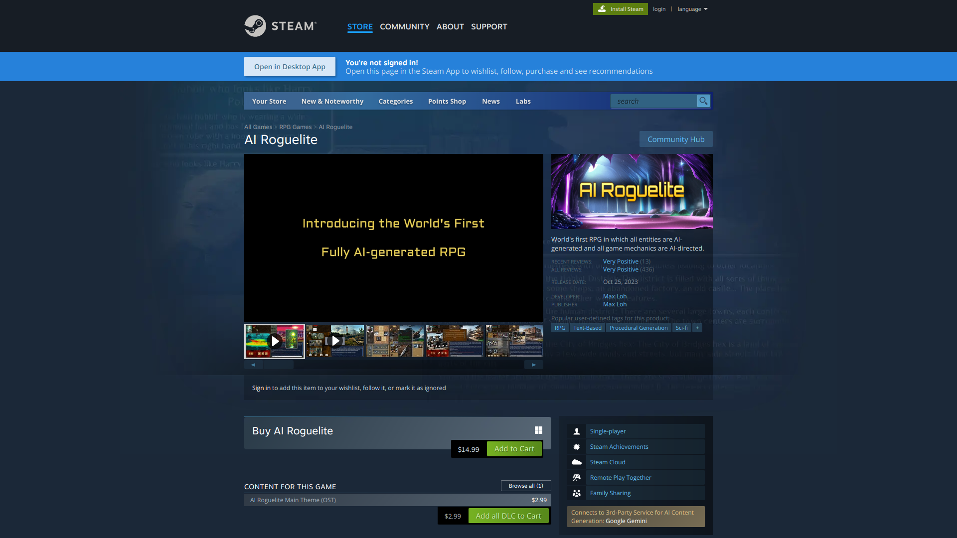 AI Roguelite screenshot