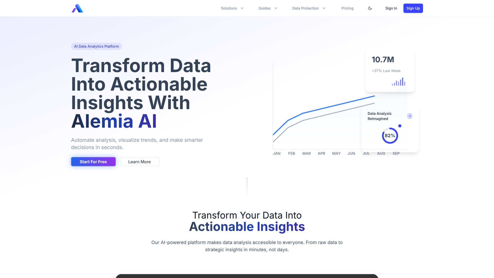 Alemia AI screenshot