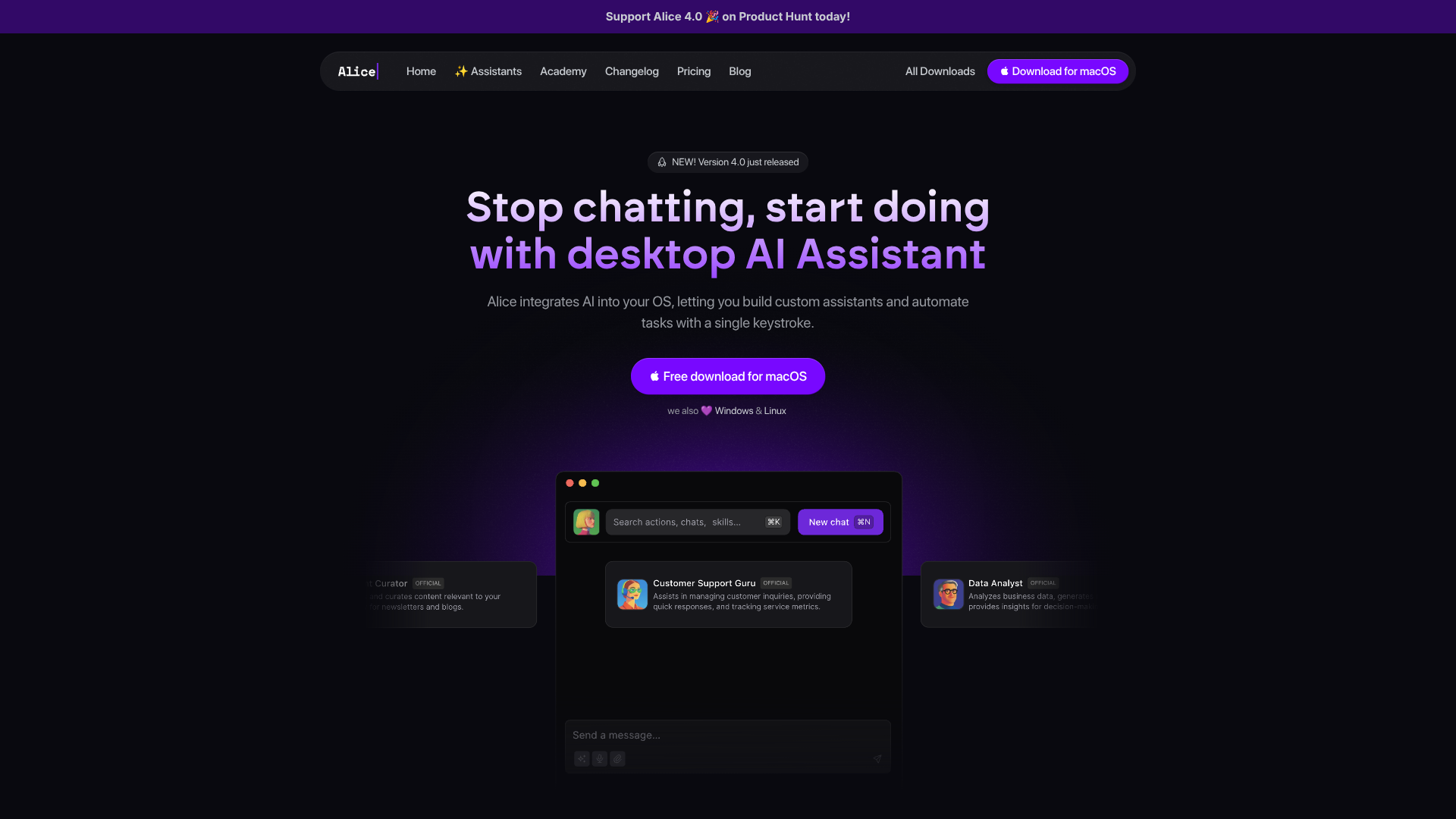 Alice 4.0 screenshot