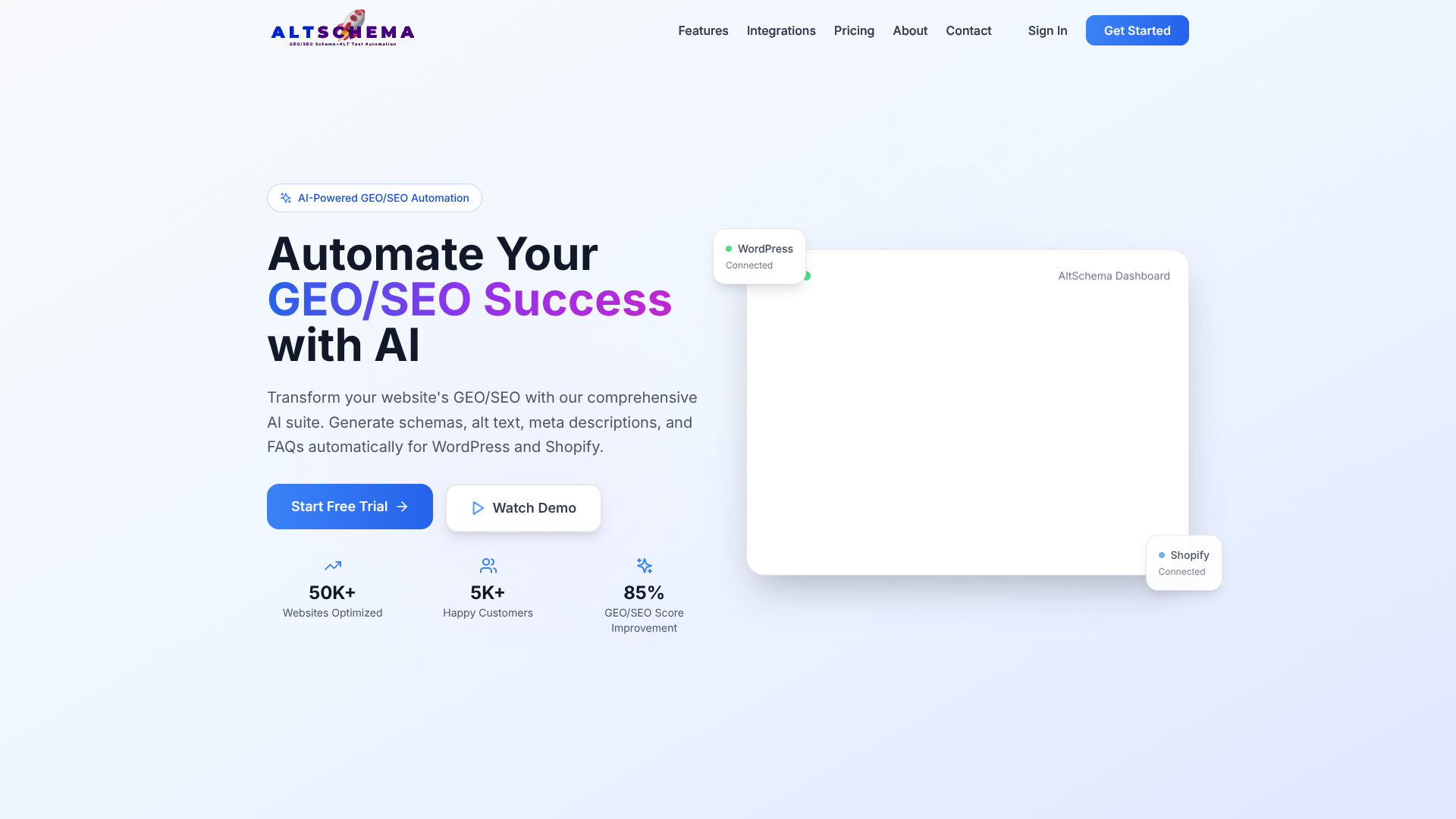AltSchema: Auto SEO + GenAI Optimization logo