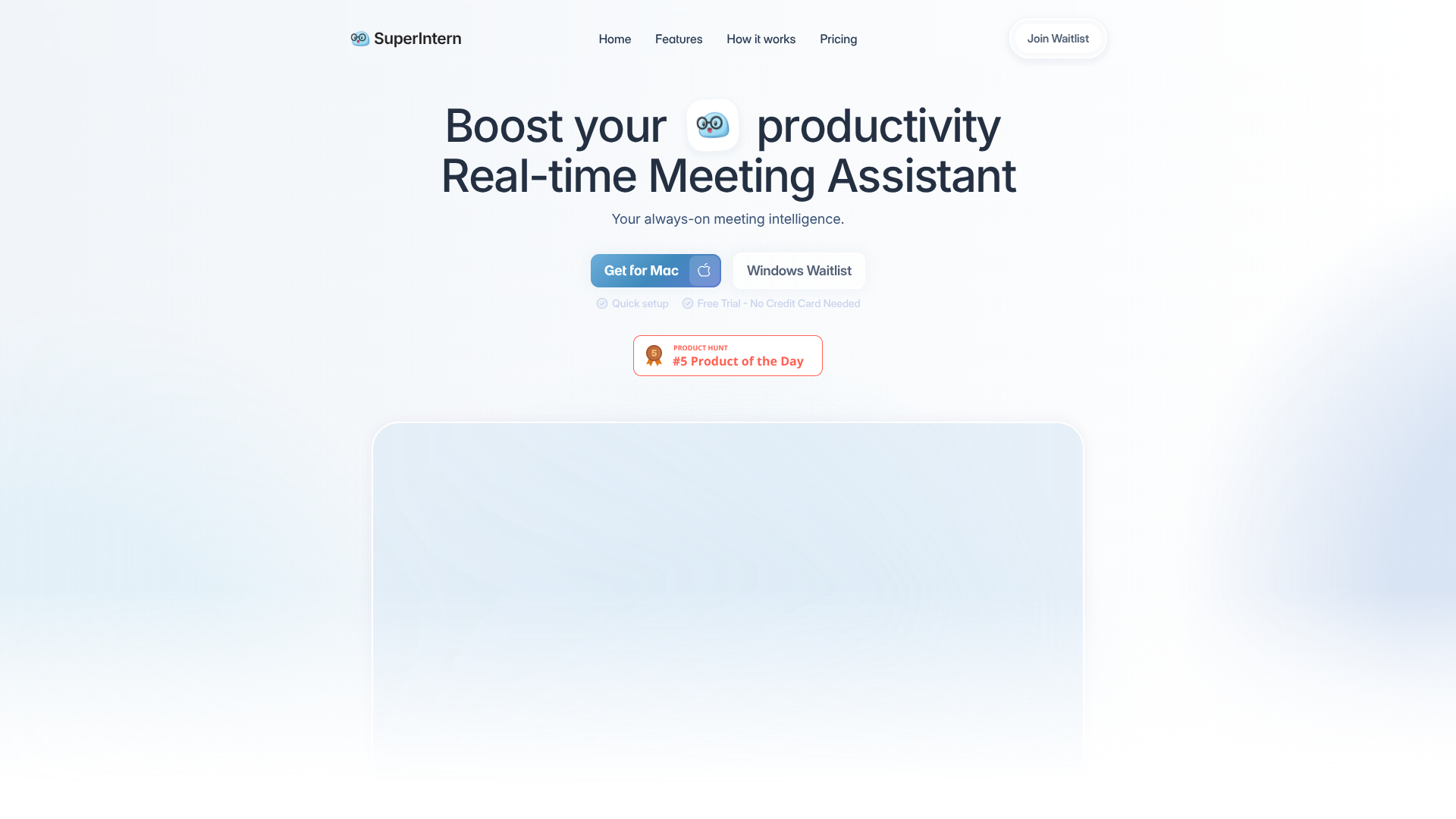 Always-on Meeting AI by SuperIntern logo