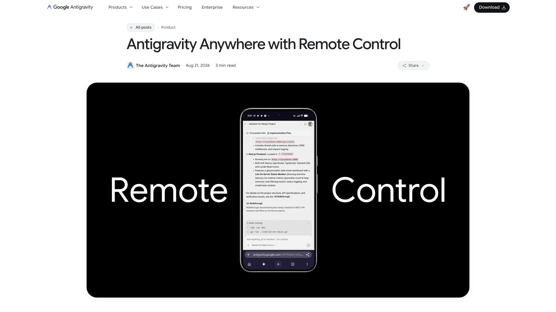 Antigravity Remote Control