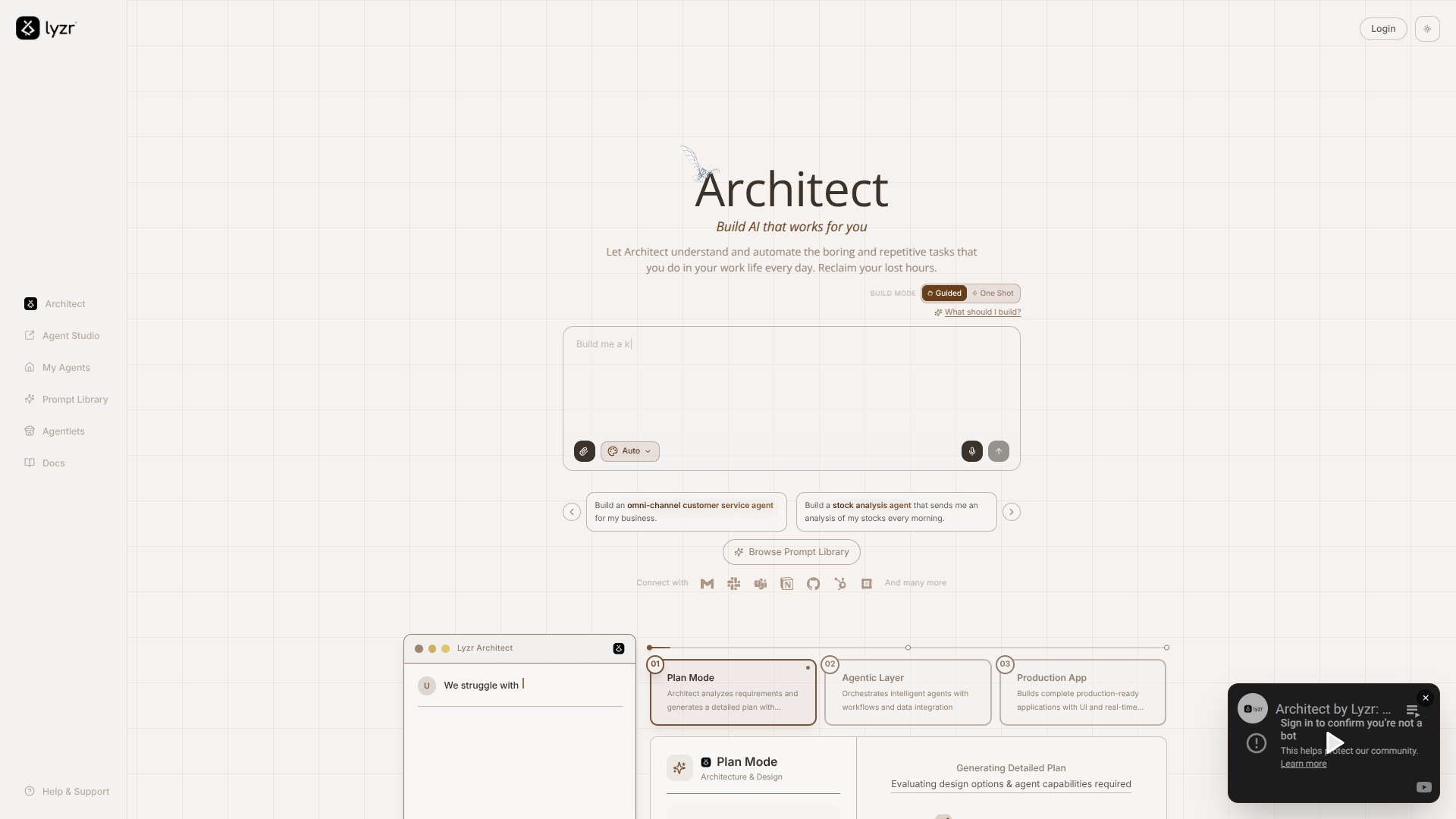 Architect by Lyzr logo