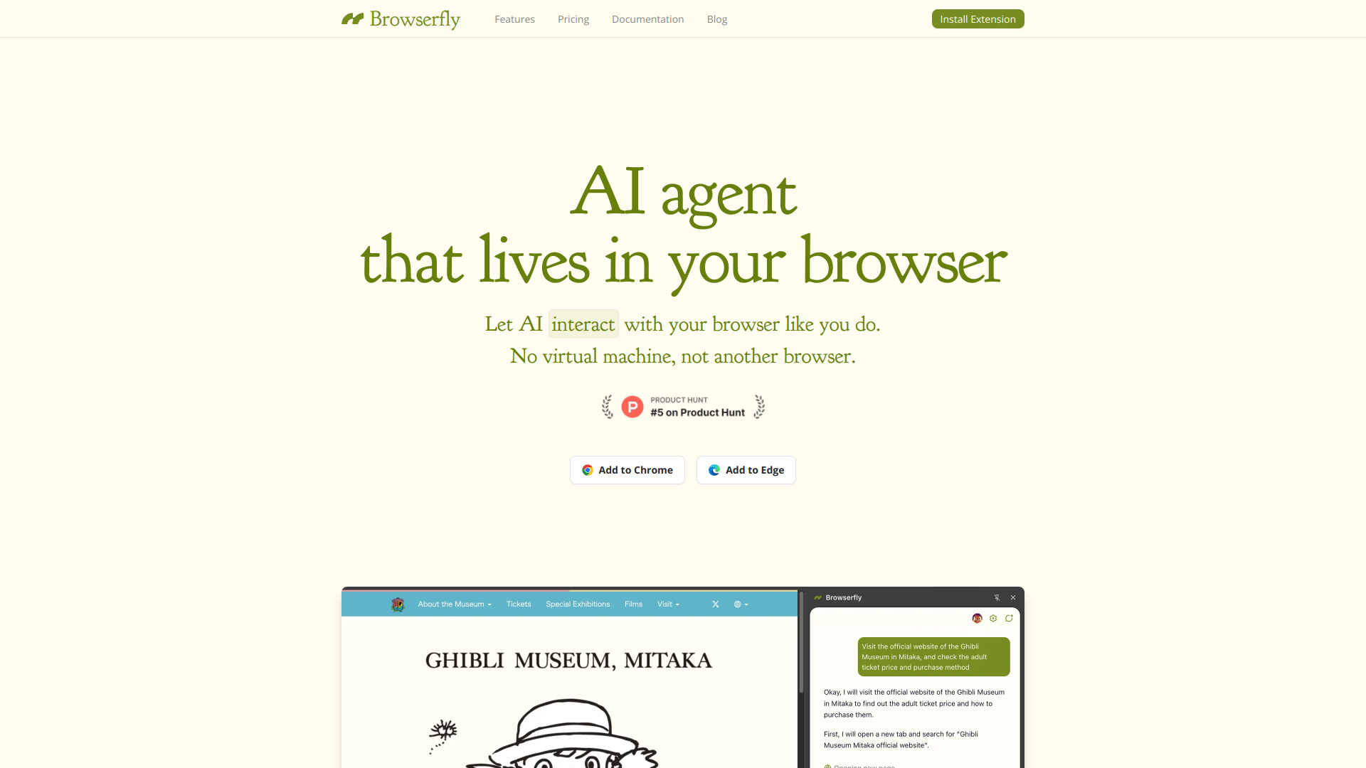 Browserfly screenshot