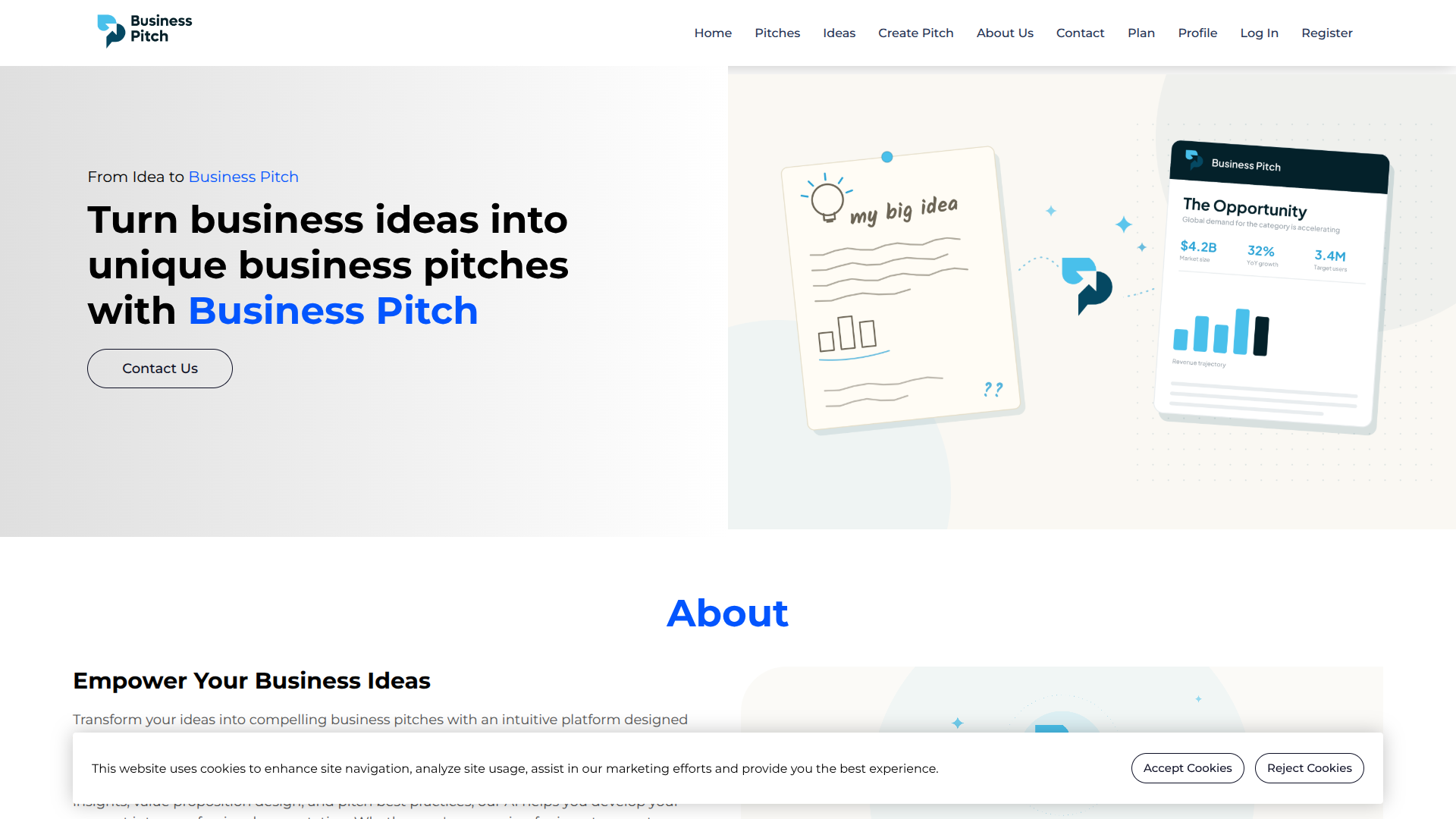 Business Pitch screenshot