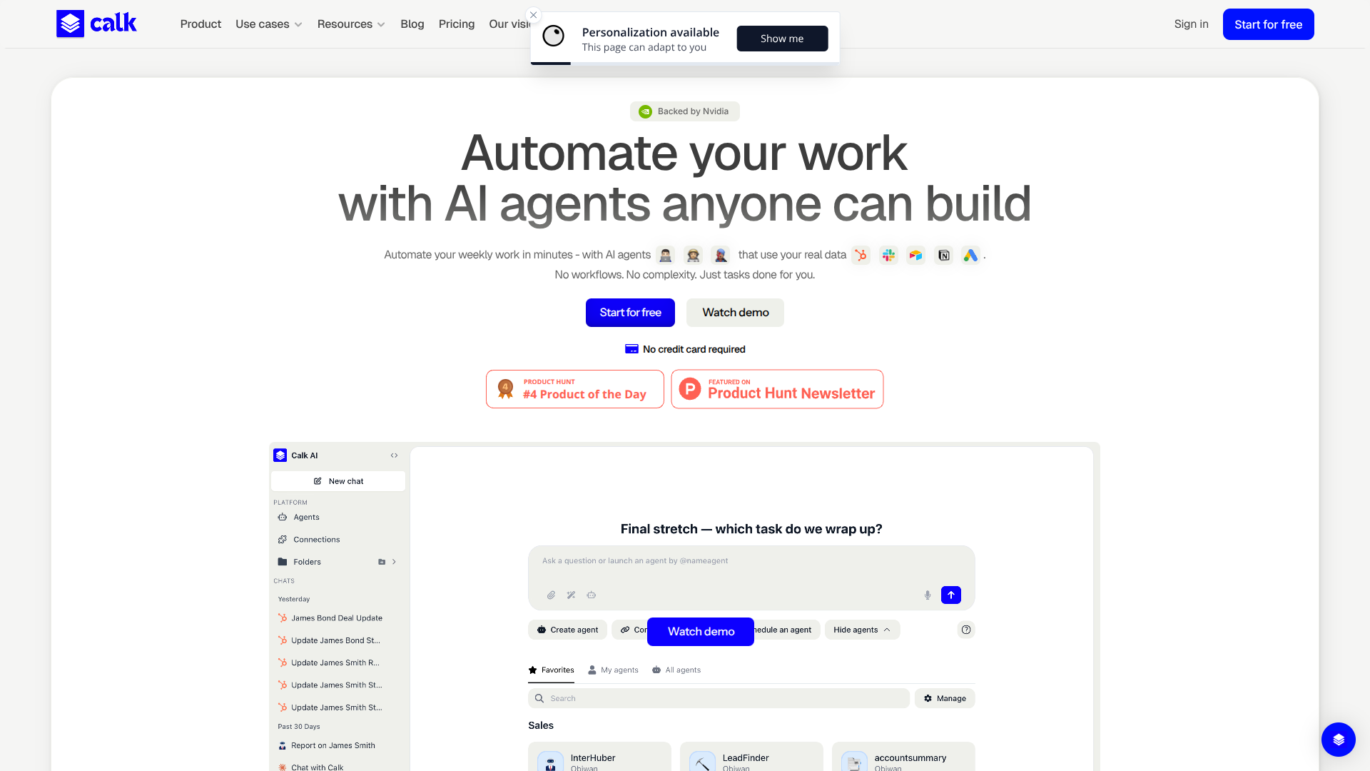 Calk AI 1.0 screenshot