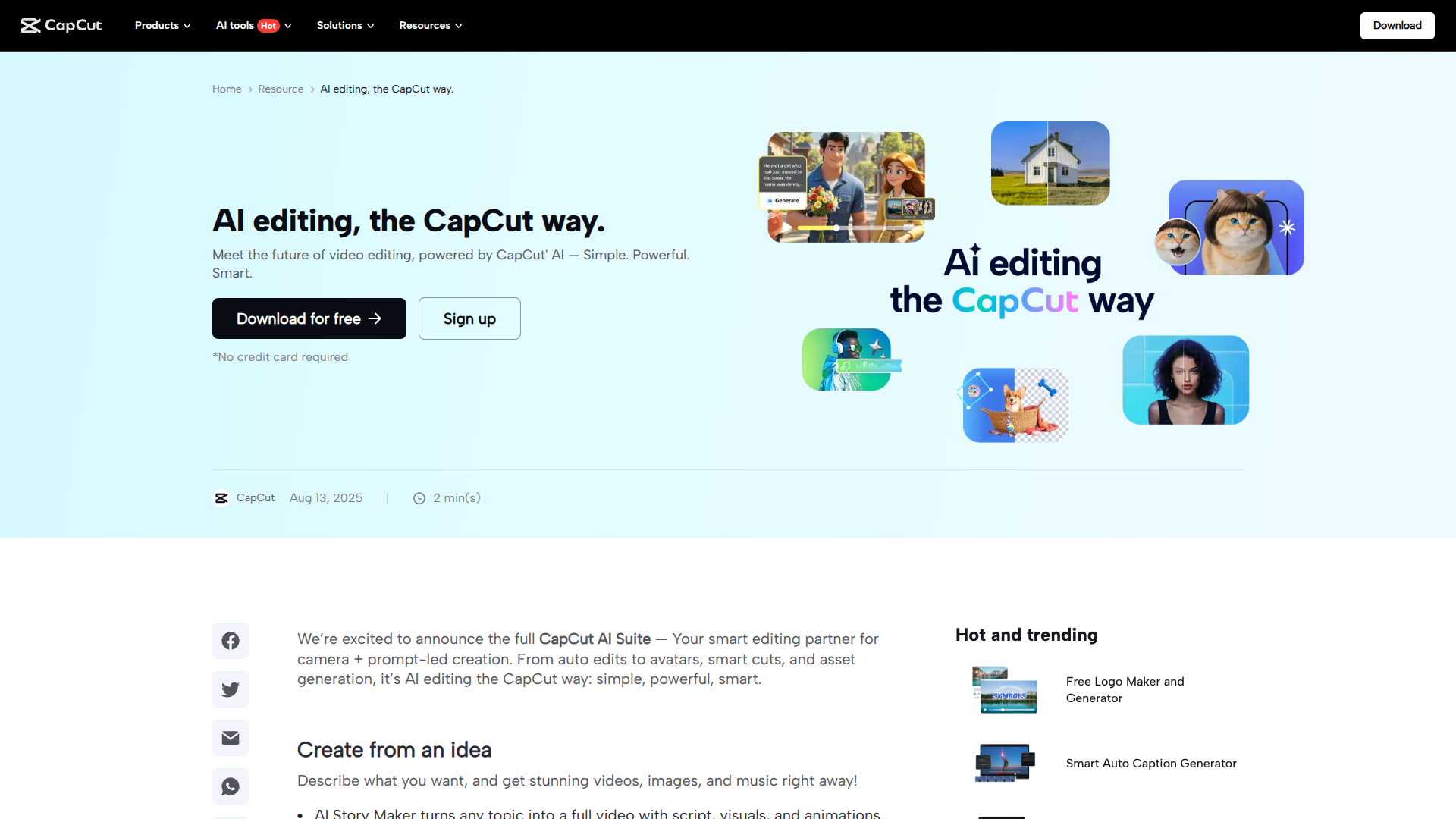 CapCut AI Suite logo