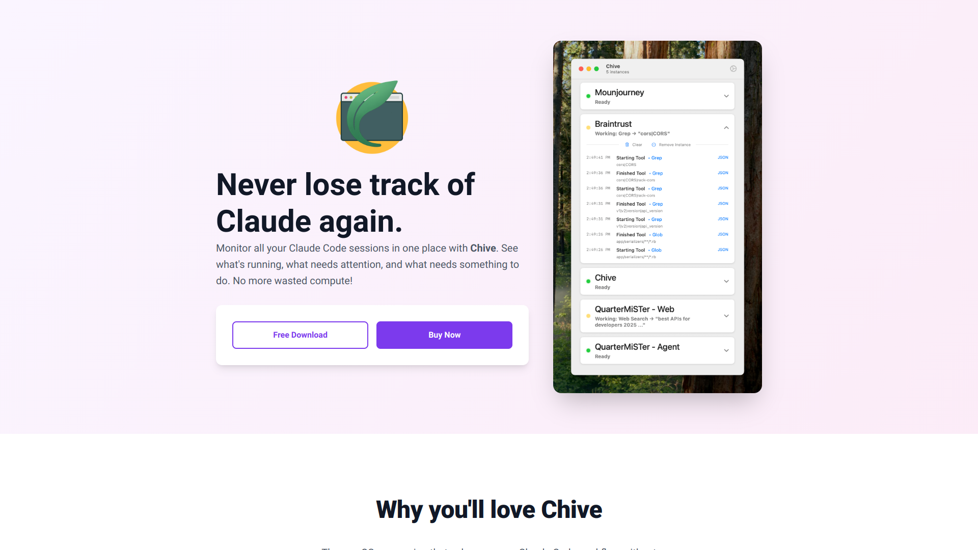 Chive screenshot