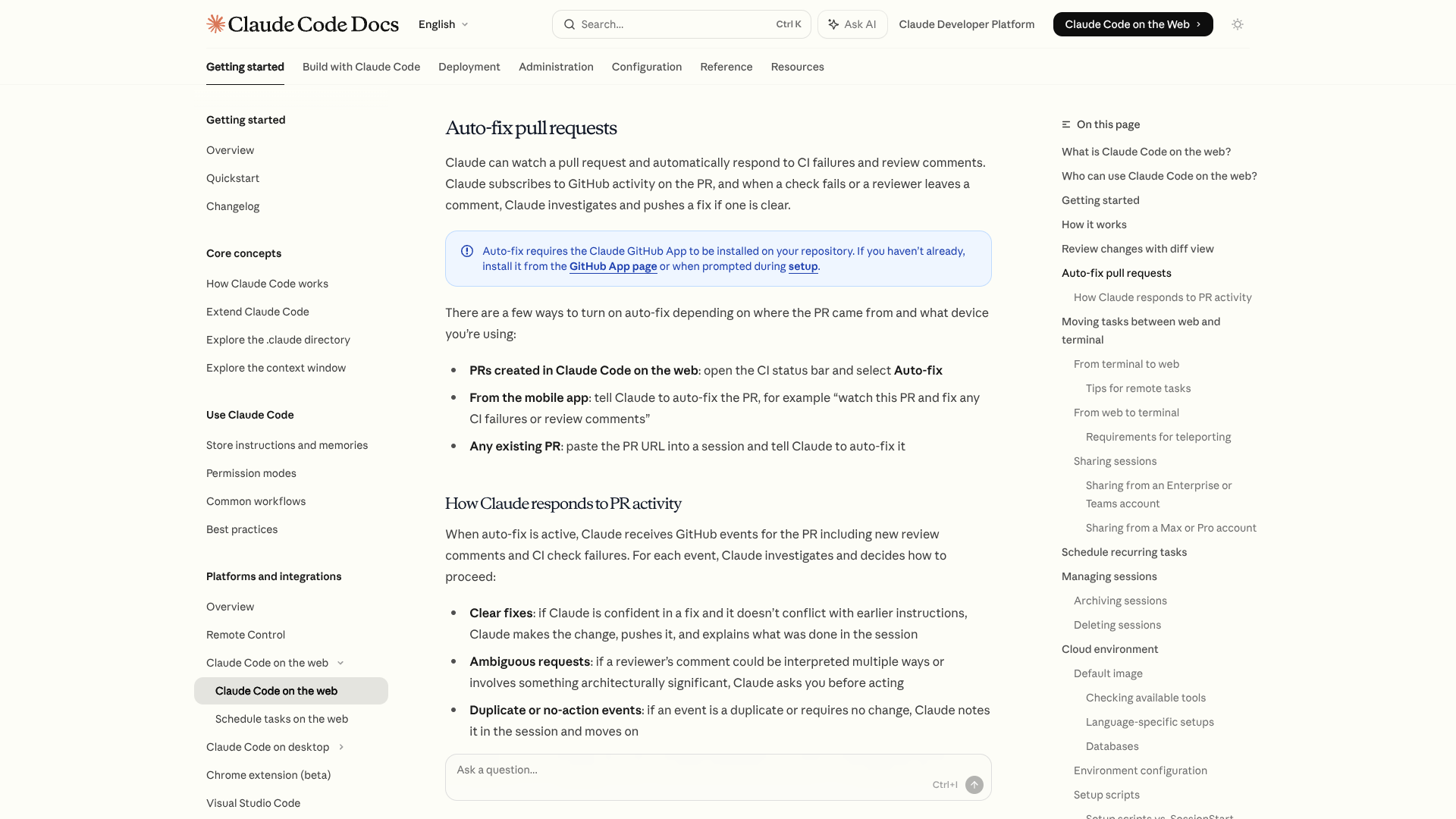 Claude Code auto-fix