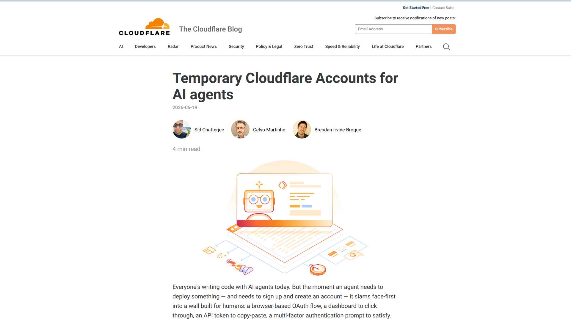 Cloudflare Temporary Accounts