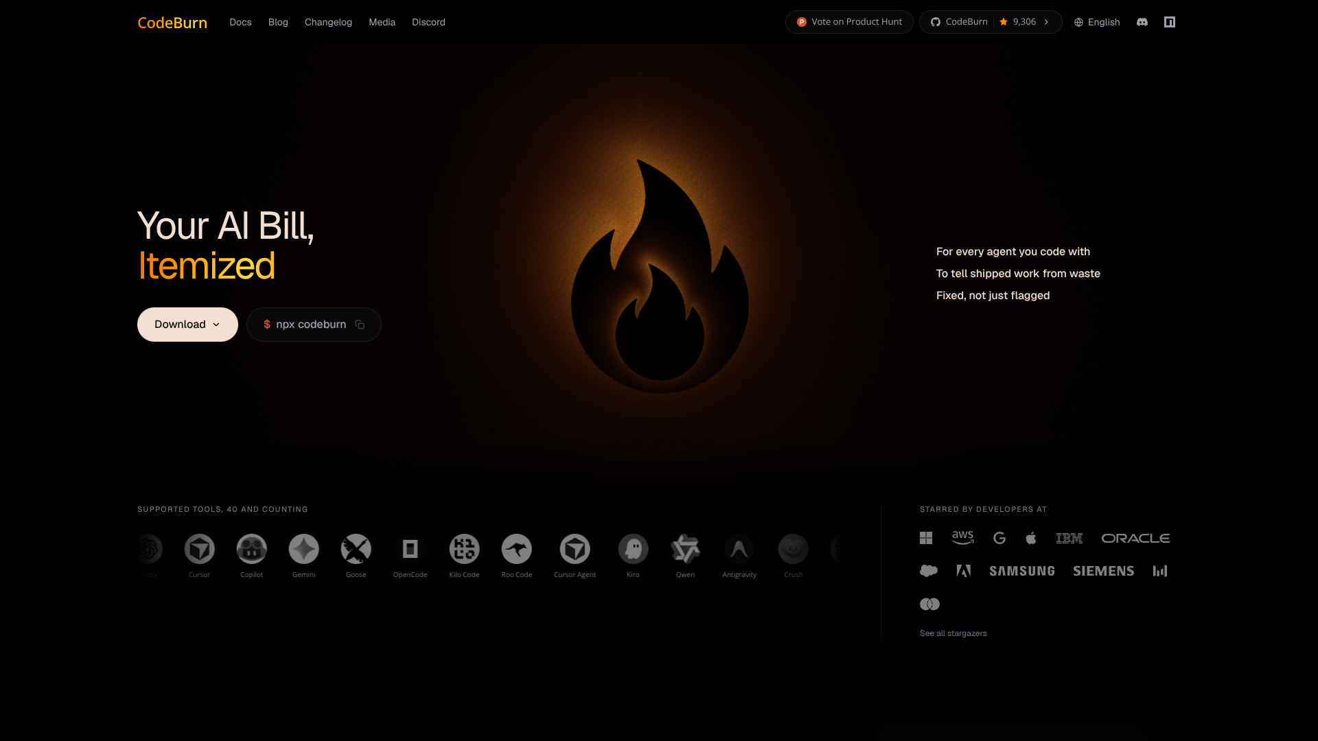 CodeBurn logo