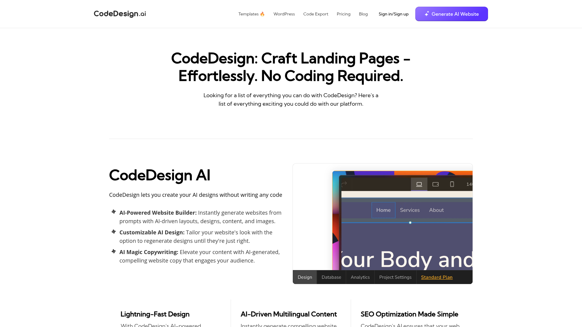CodeDesign.ai screenshot