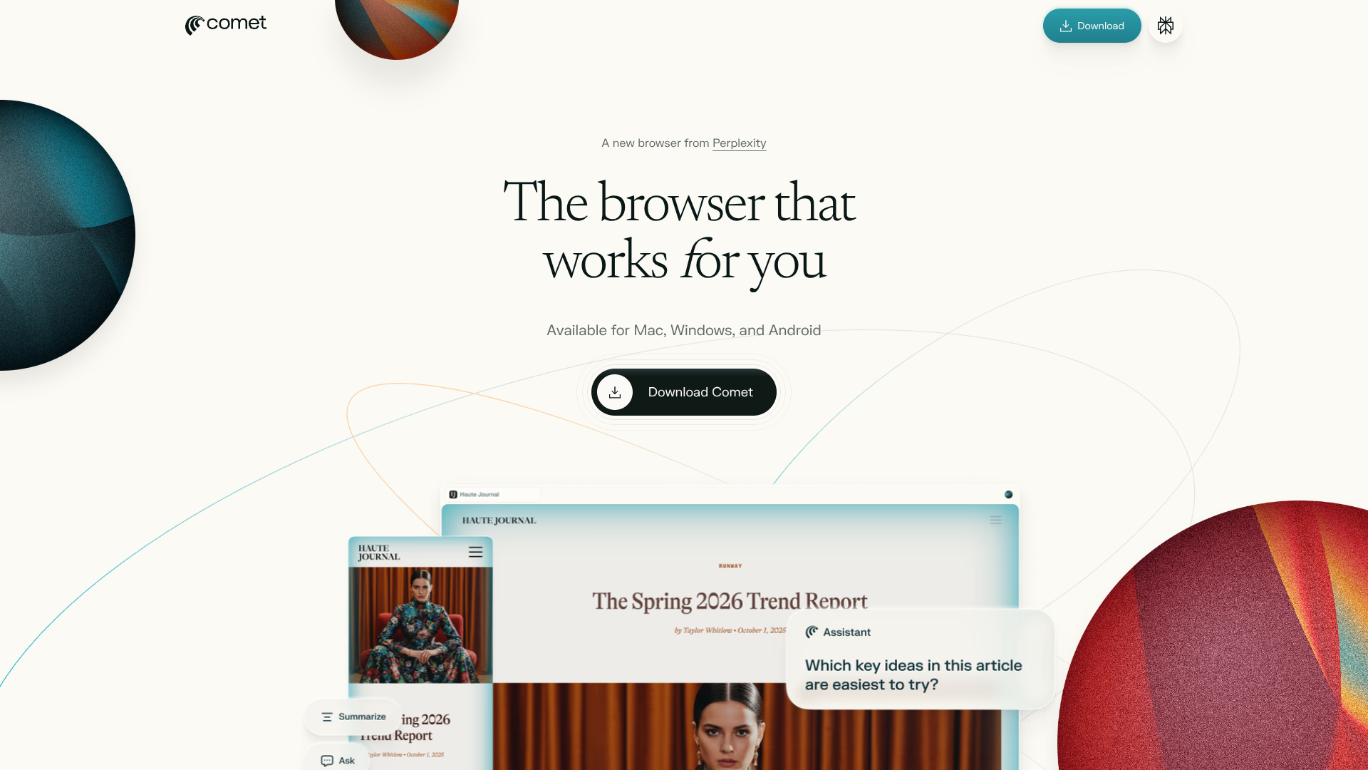 Comet for Android logo