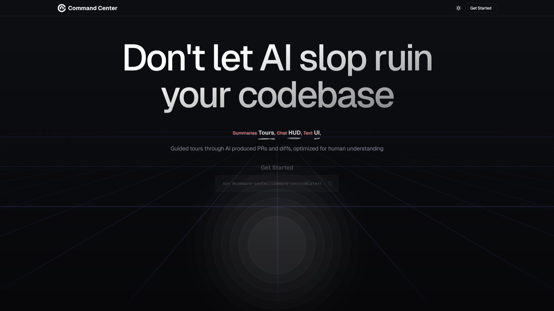 Command Center screenshot
