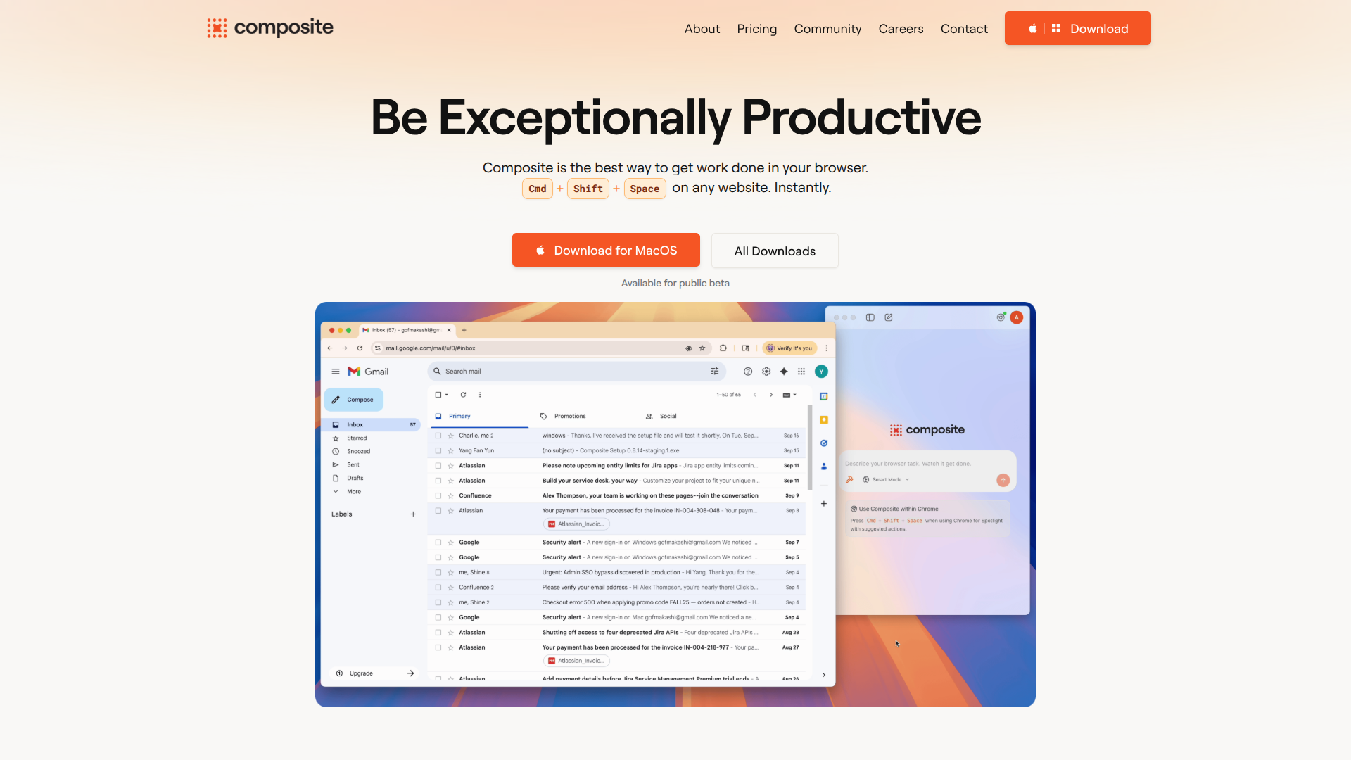 Composite screenshot