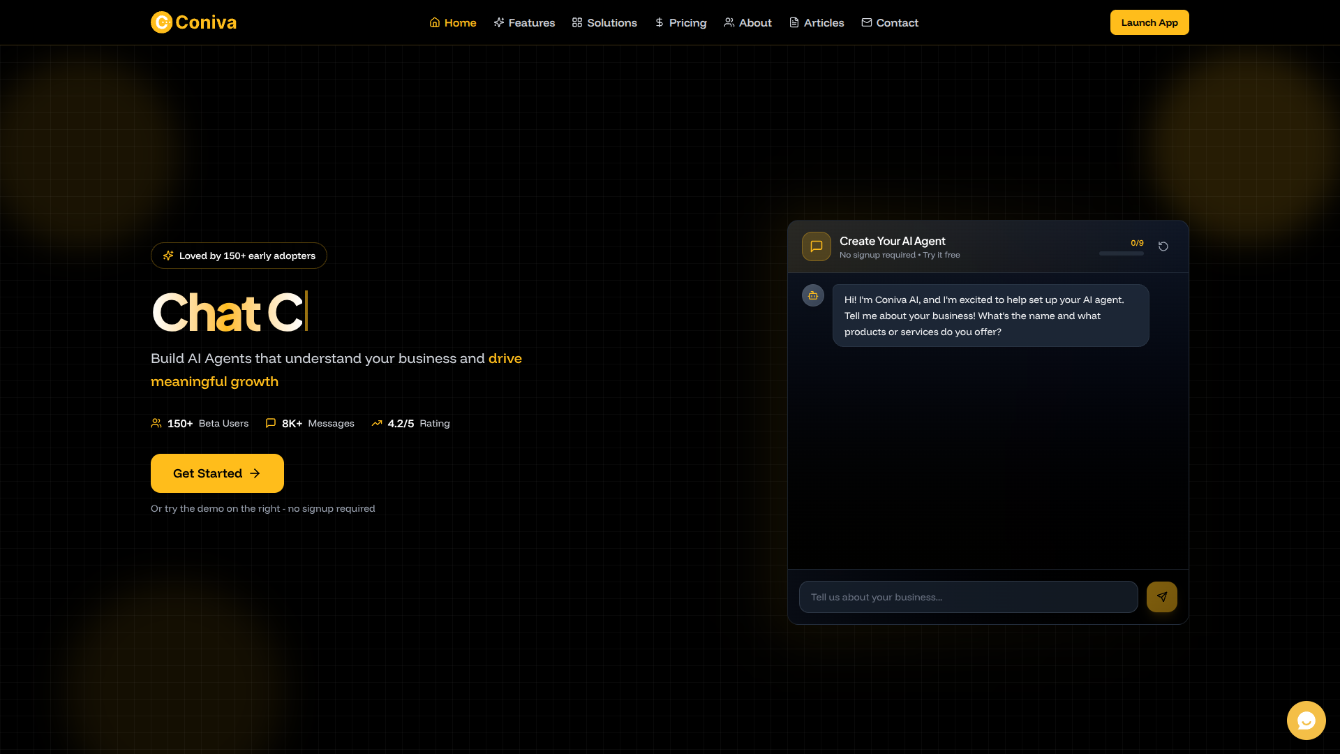 Coniva.ai screenshot