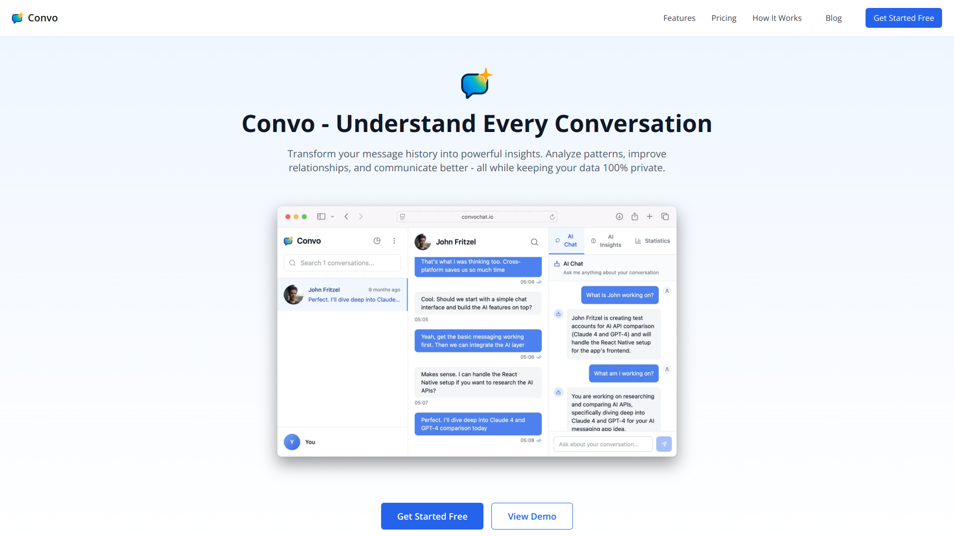 Convo - Chat Insights logo