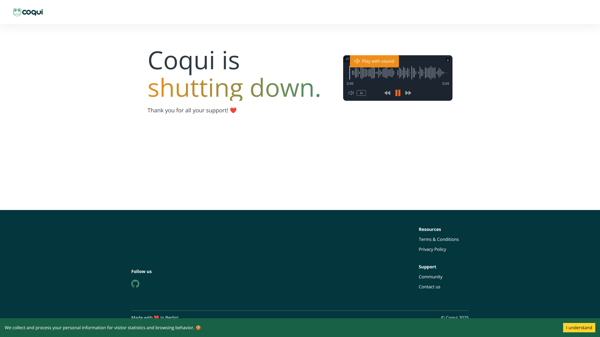 Coqui screenshot
