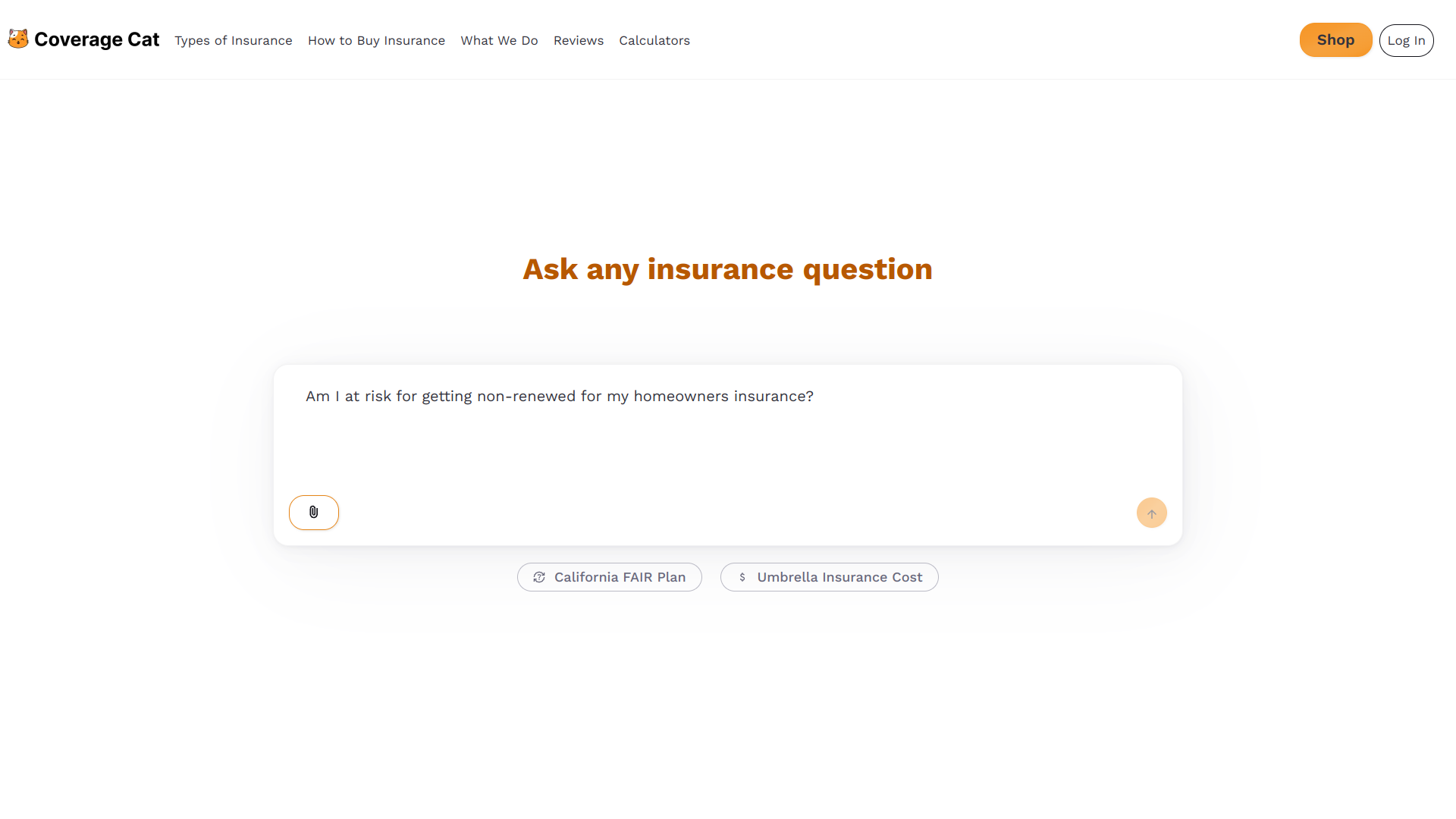 Coverage Cat screenshot