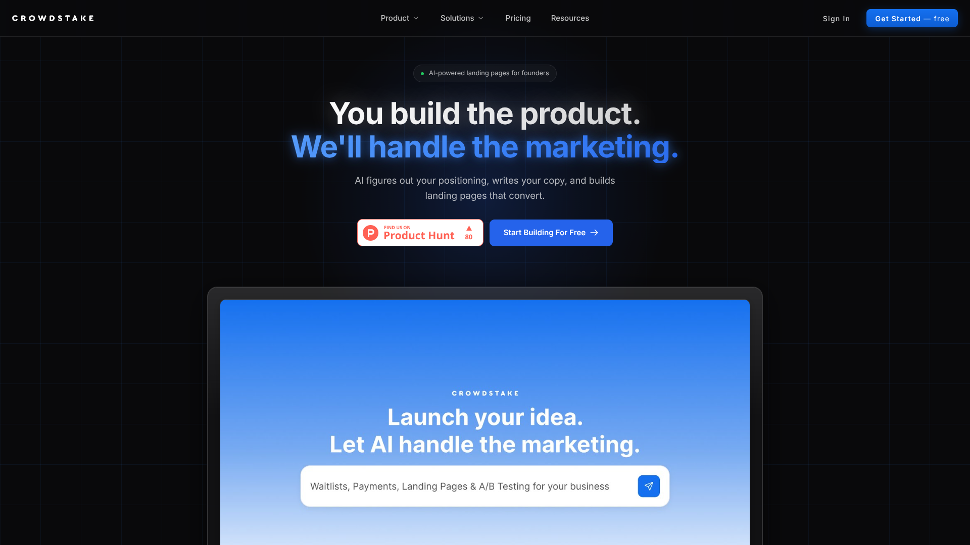 Crowdstake screenshot