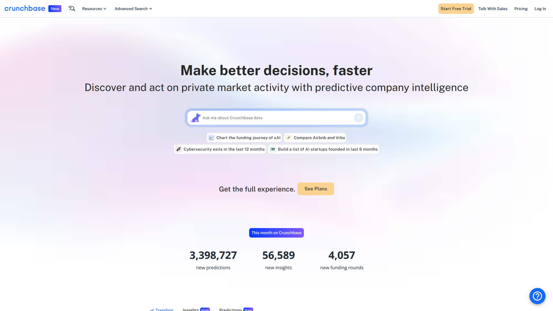 Crunchbase screenshot