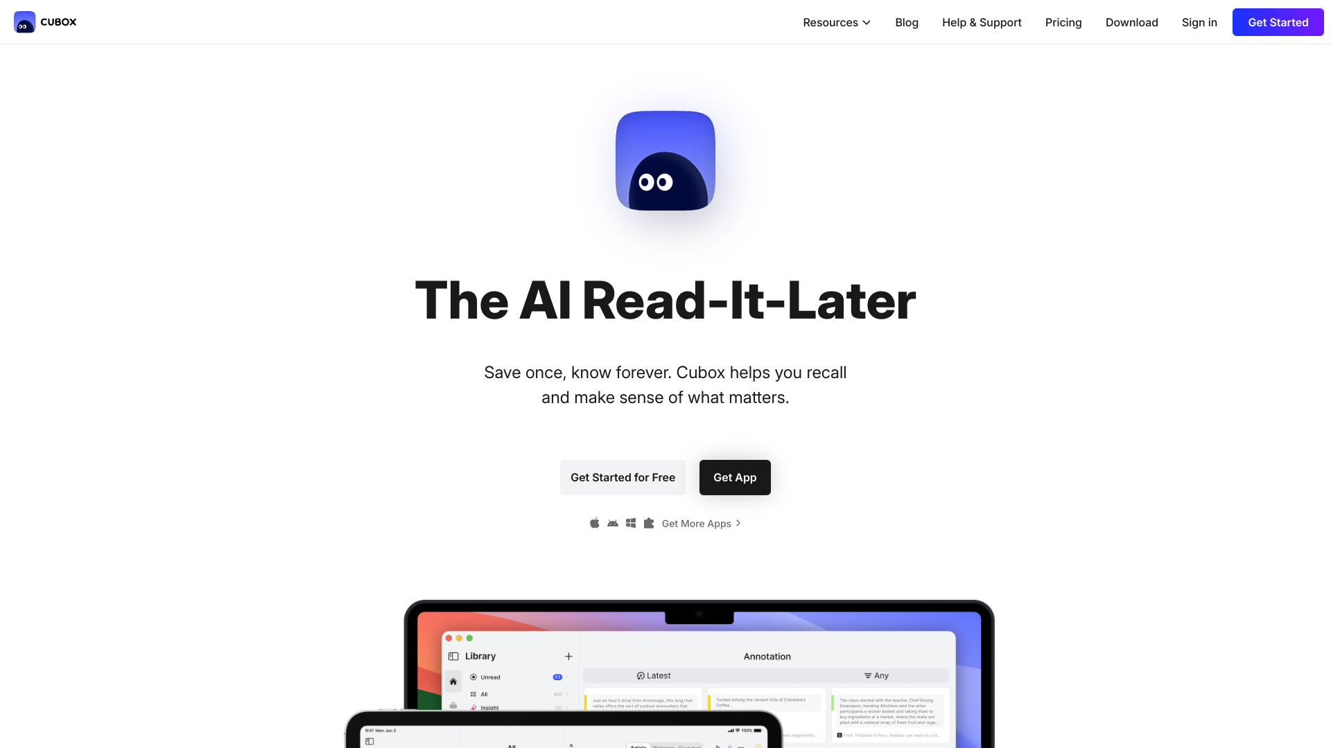 Cubox AI 3.0 screenshot