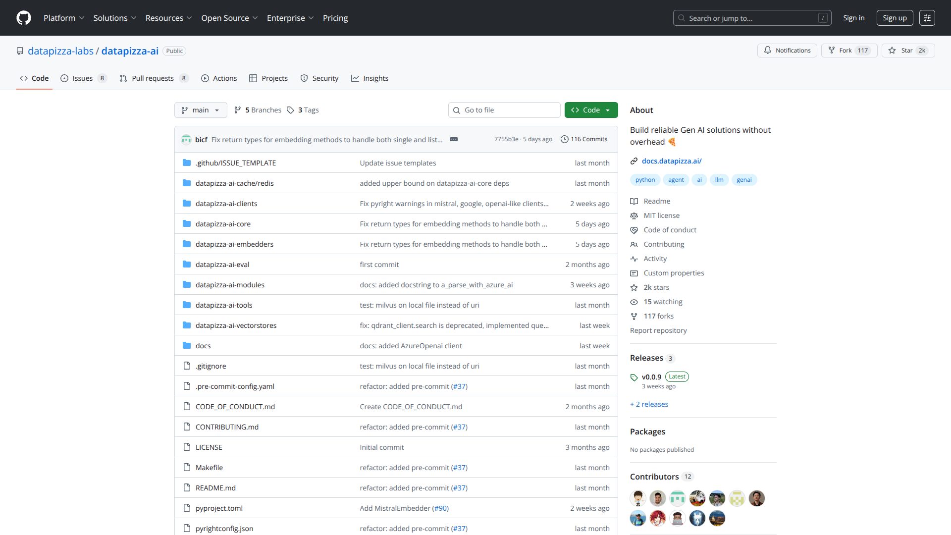 Datapizza AI Framework logo