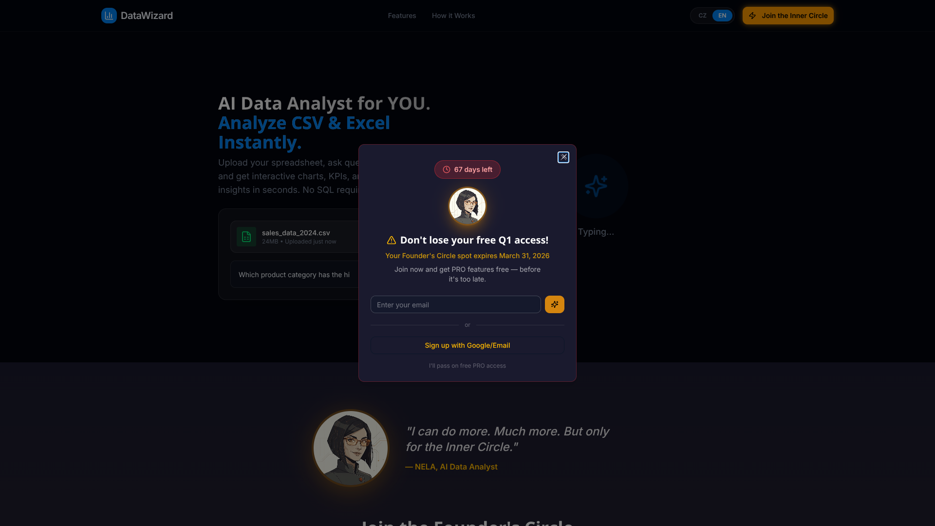 DataWizard App screenshot