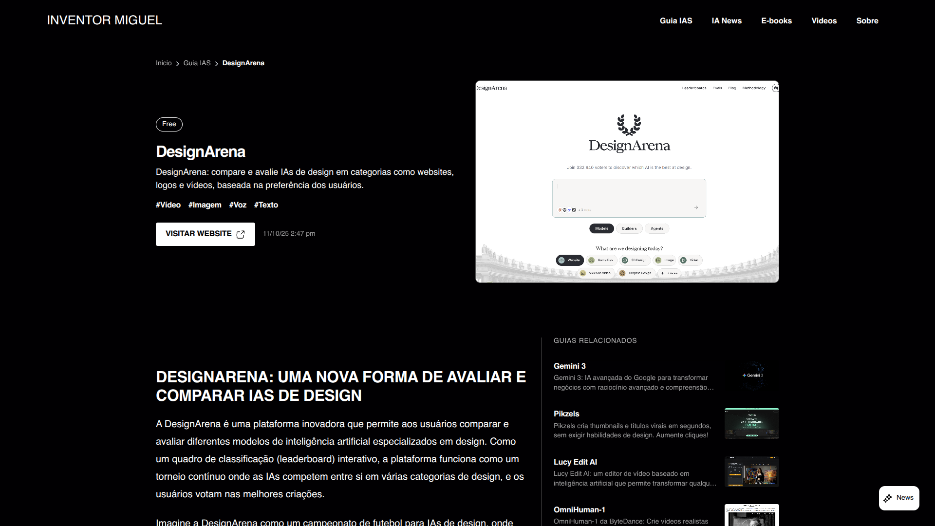 DesignArena screenshot