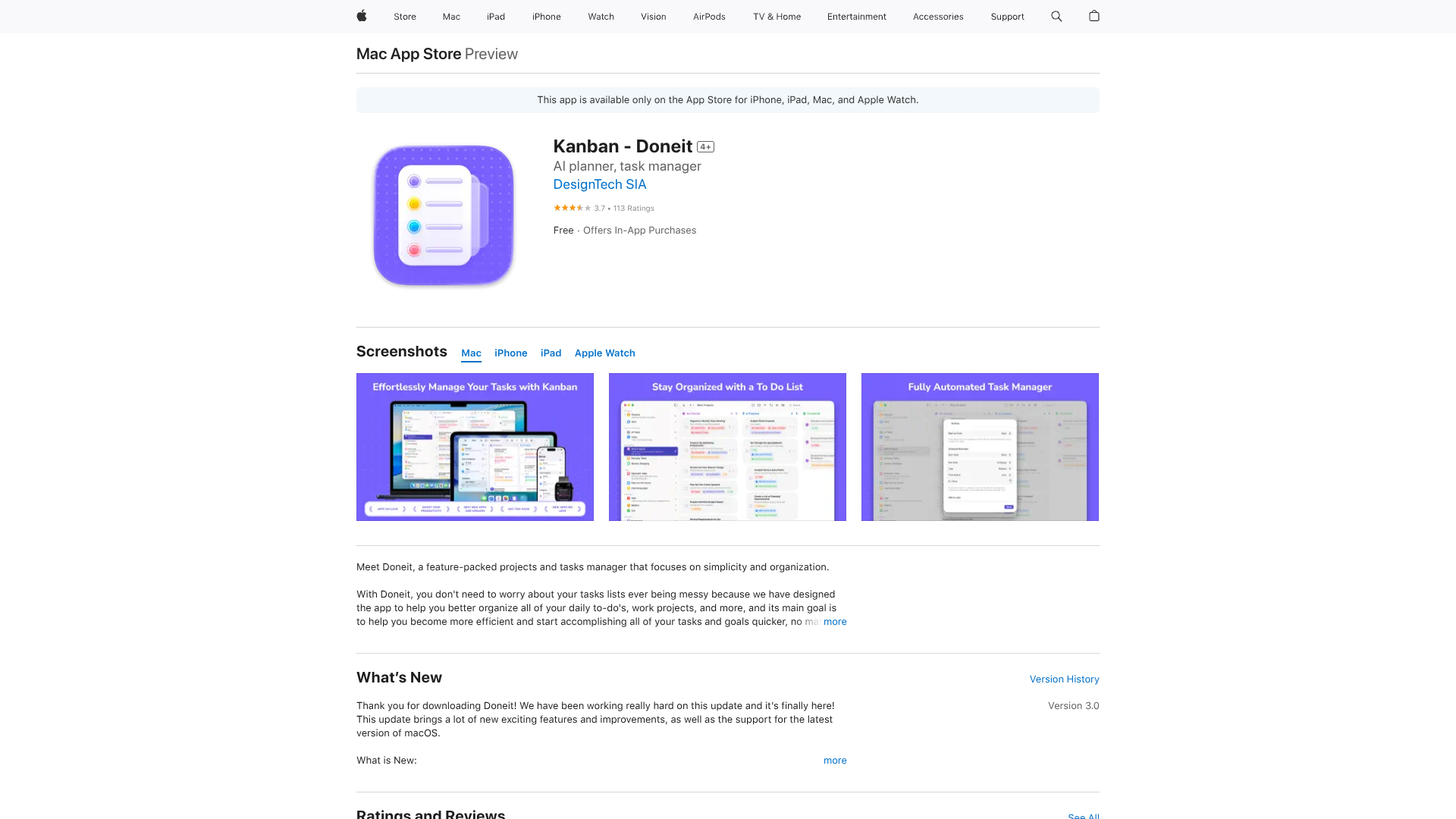 Doneit 3.0 screenshot