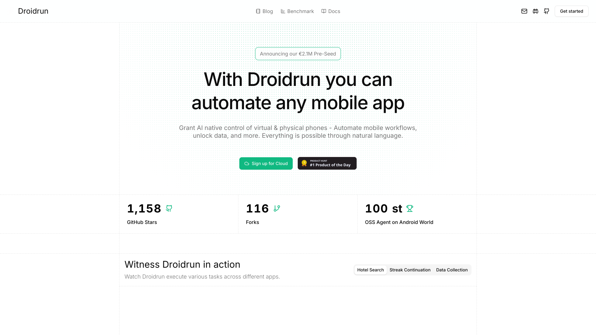 Droidrun screenshot