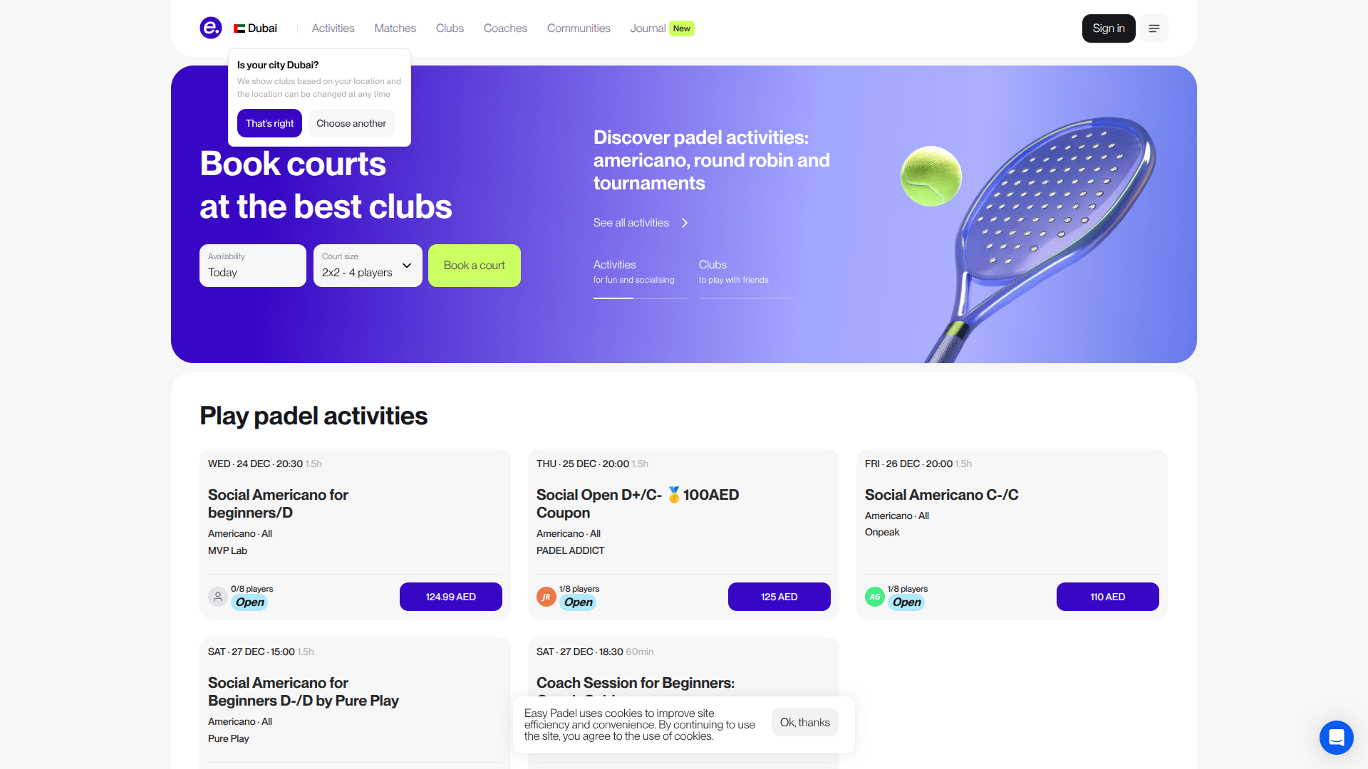 Easy Padel screenshot