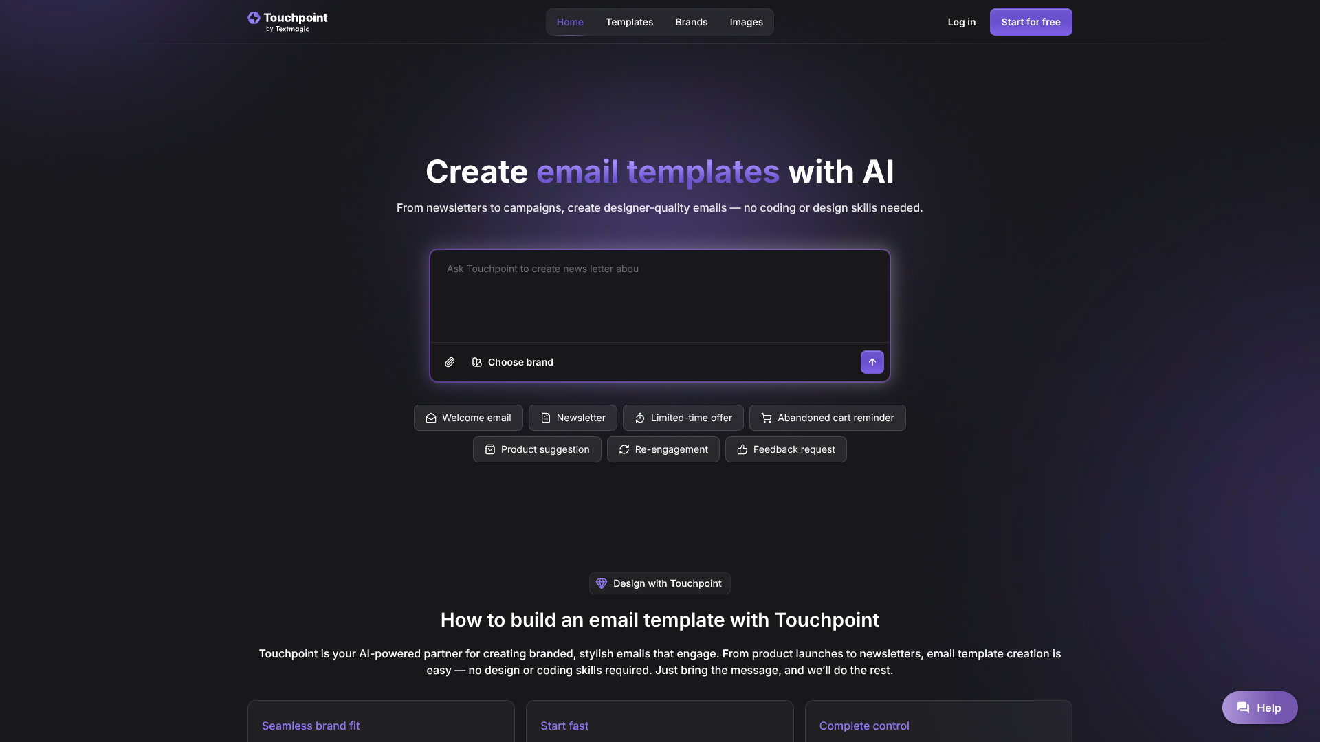 Email Template Builder screenshot