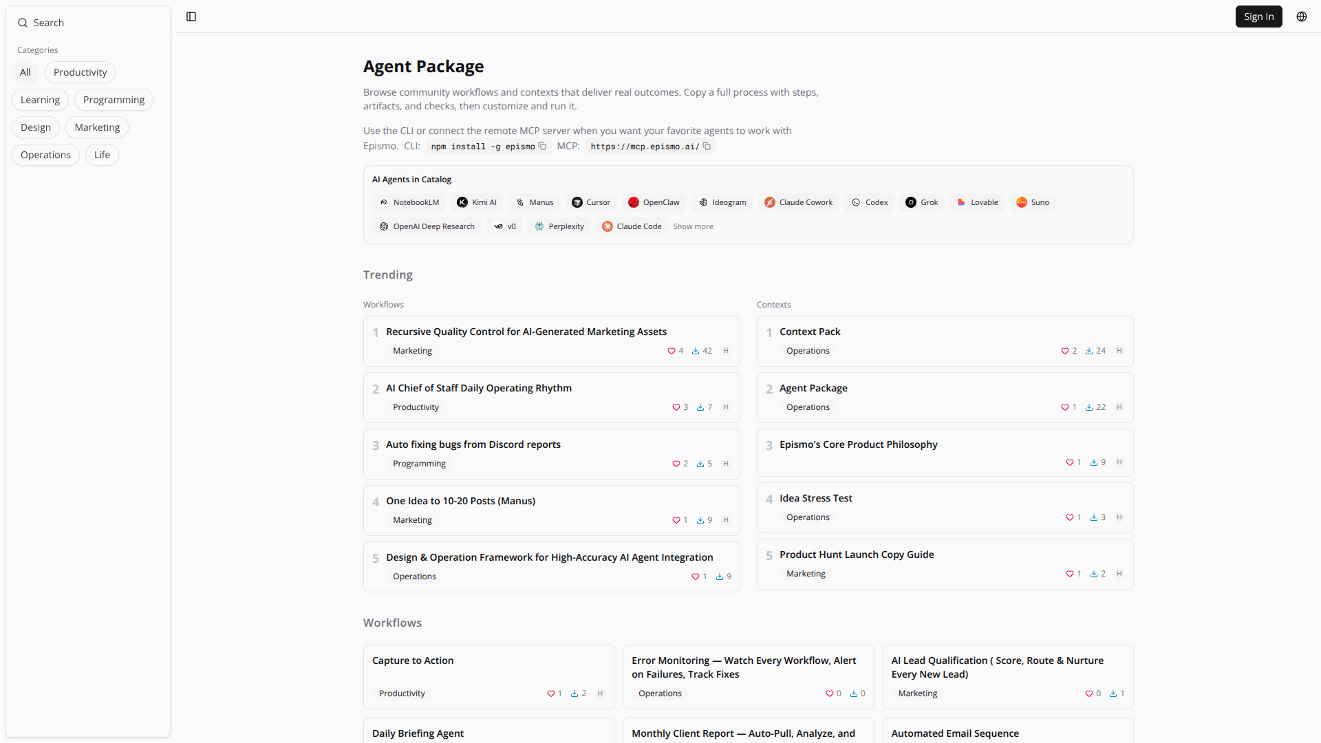 Epismo Agent Package