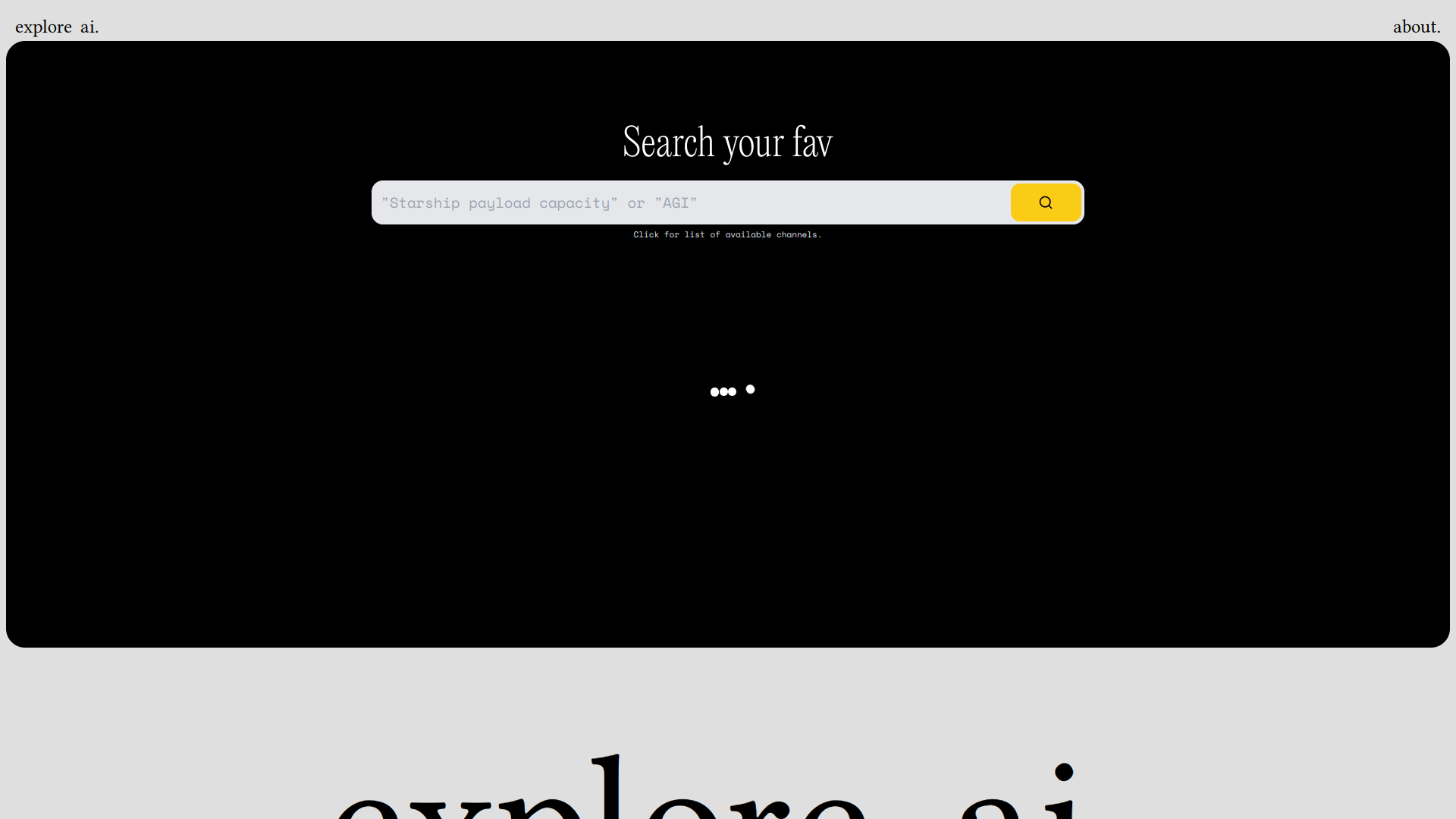 Explore AI screenshot