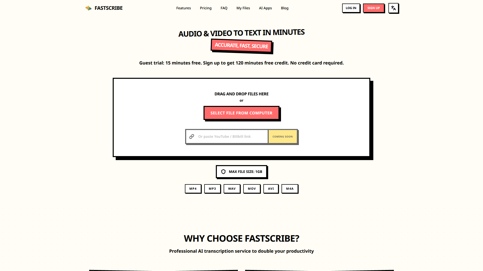 FastScribe screenshot