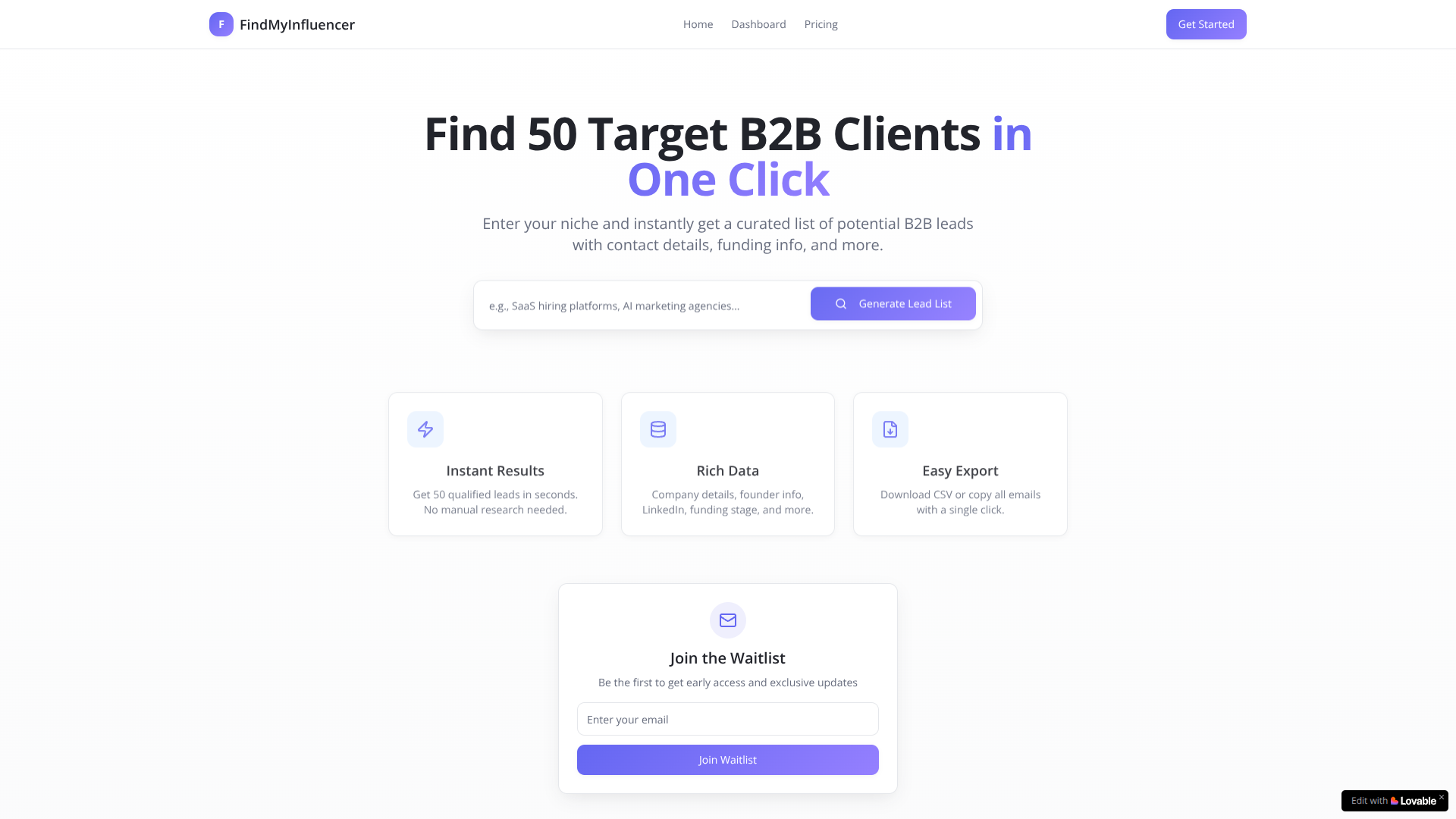 FindMyInfluencer logo