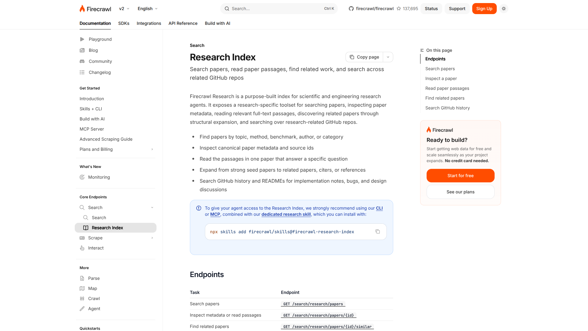 Firecrawl Research Index