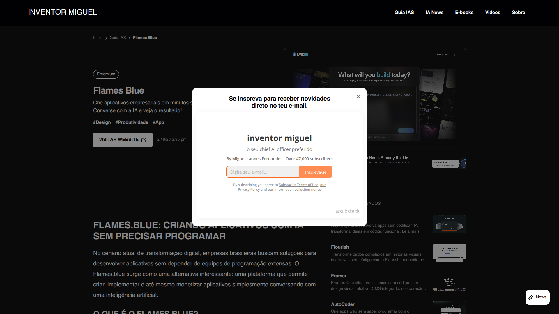 Flames Blue screenshot