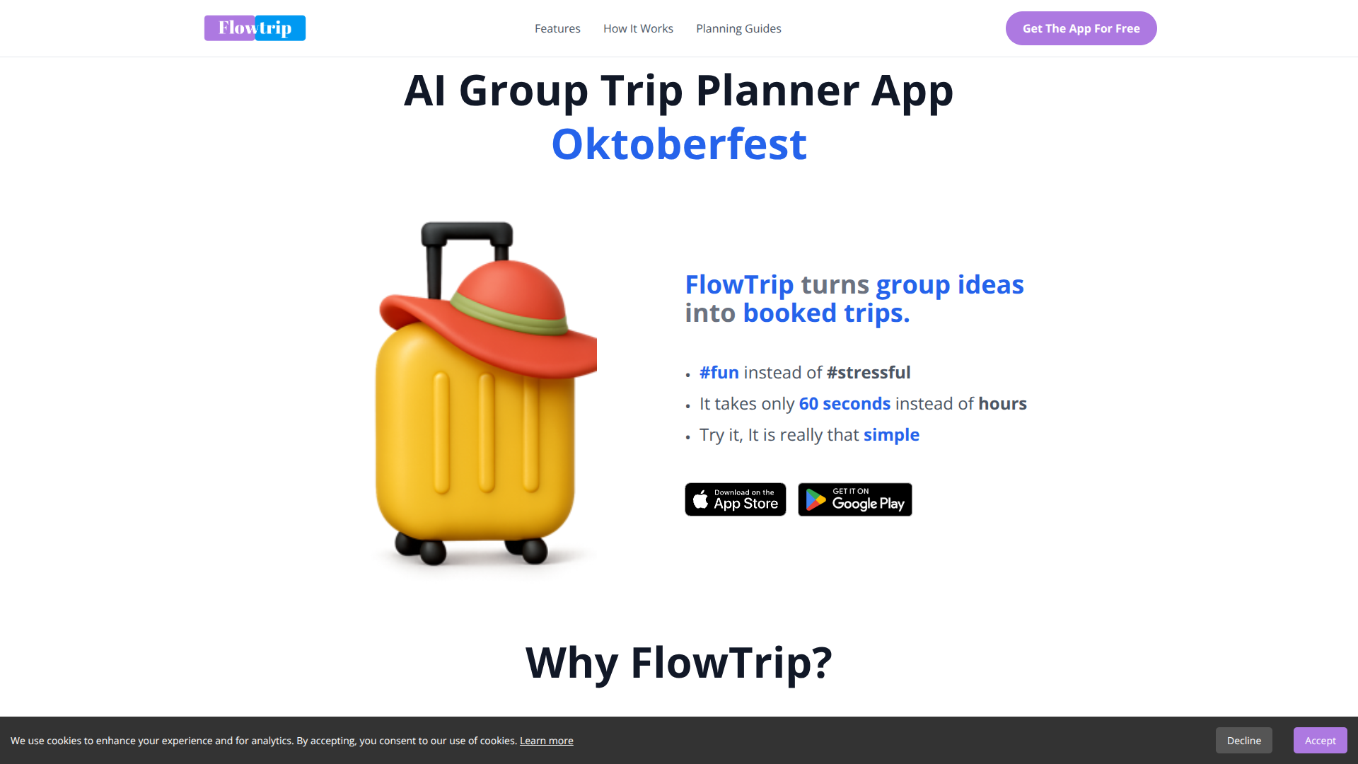 FlowTrip - AI Group Trip Planner App logo