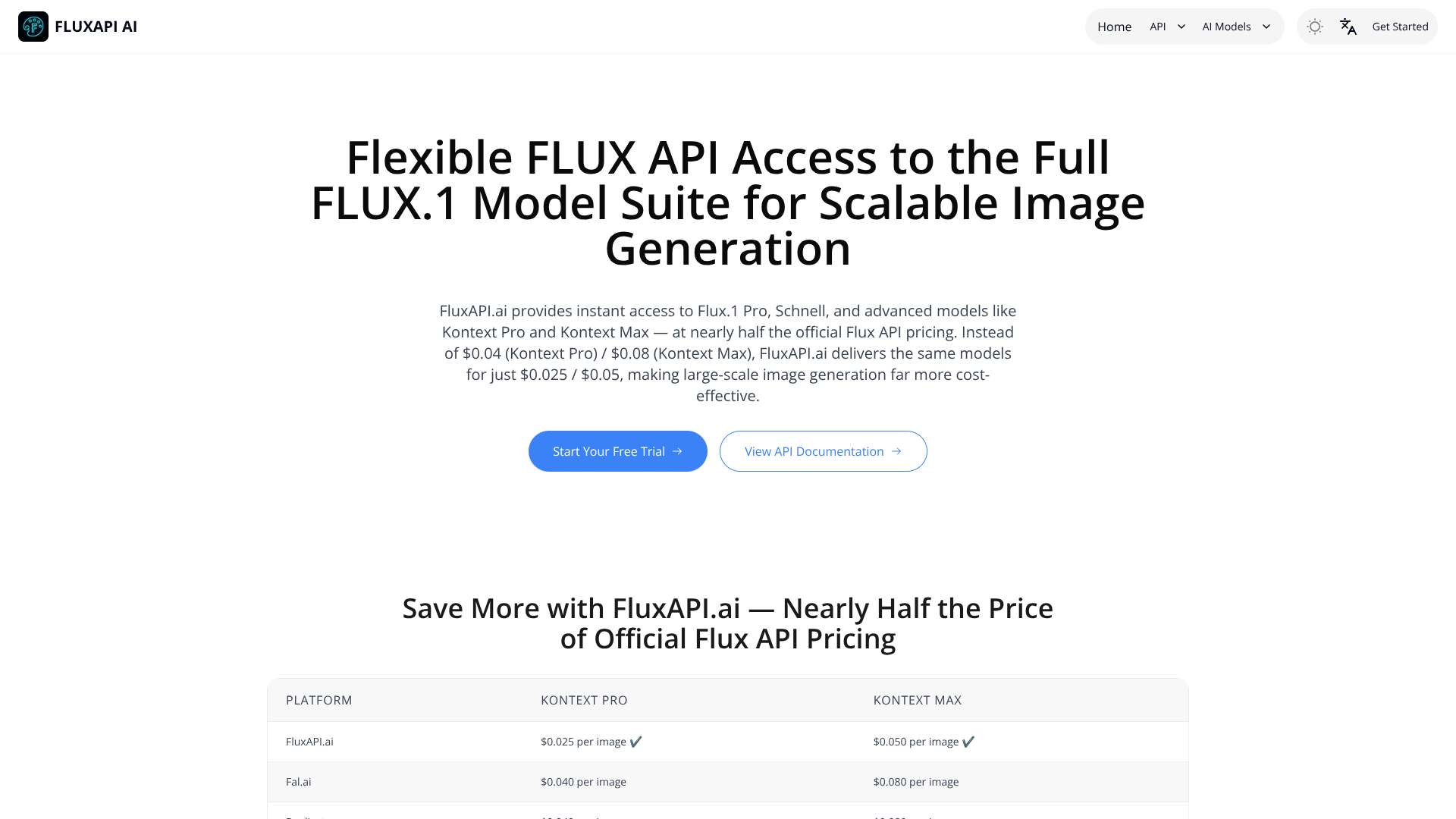 FluxAPI.ai screenshot