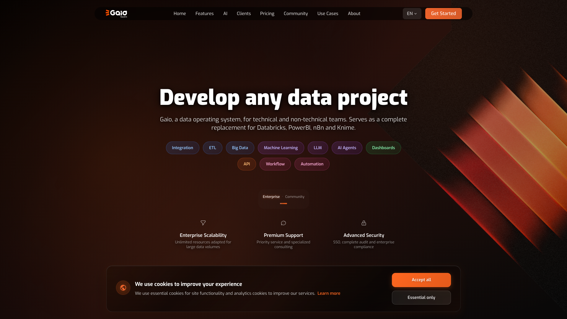 GAIO DataOS screenshot
